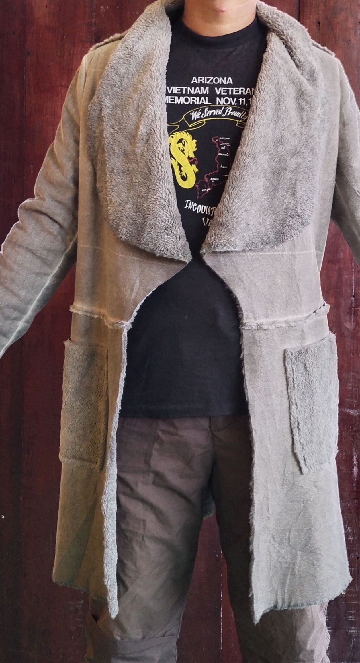 Designer × Other Oversized Soft Faux Coat Made In Italy Size US L / EU 52-54 / 3 - 7 Thumbnail