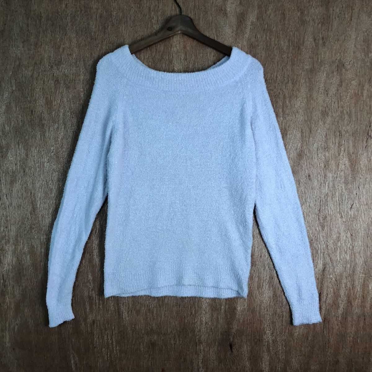 Homespun Knitwear × Japanese Brand DLL Khalita Soft Purple Mohair shag shaggy fu KNitwear #c237 Size S / US 4 / IT 40 - 1 Thumbnail