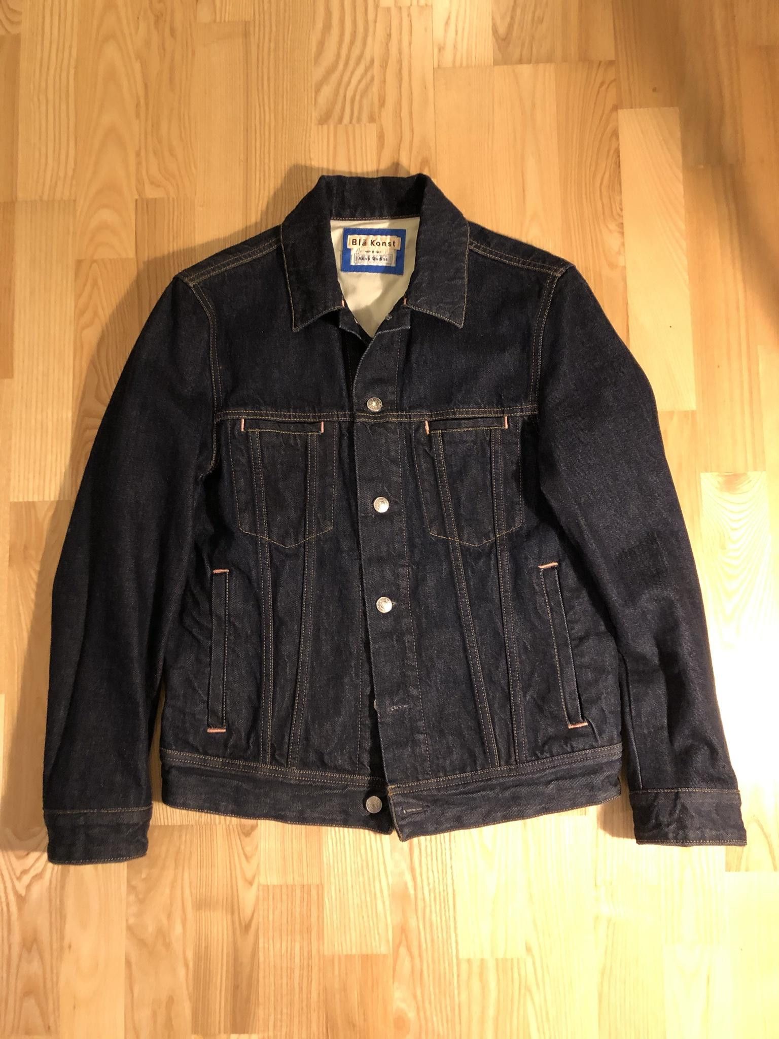Acne Studios Blå Konst Raw Denim Jacket | Grailed
