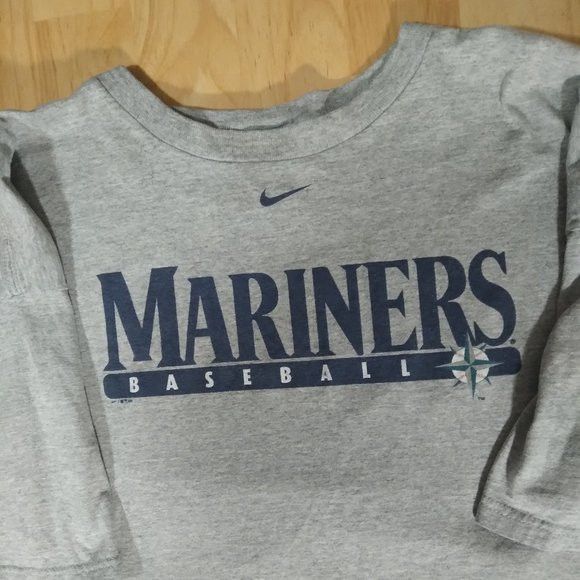 Vintage Nike Seattle Mariners Center Swoosh Jersey Mens Large