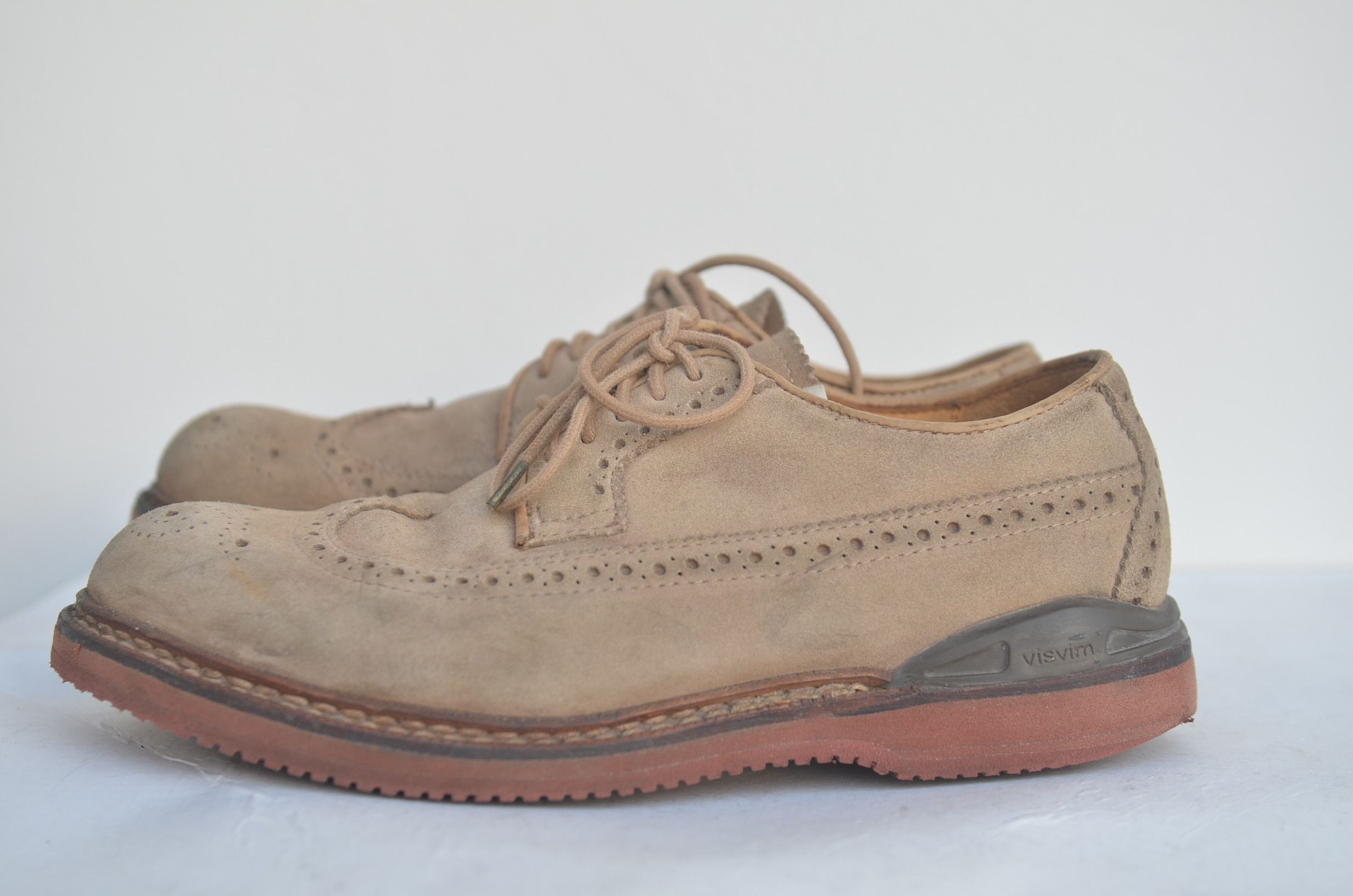 Visvim VISVIM PATRICIAN WT FOLK WINGTIP SUEDE SHOES FREE SHIPPING