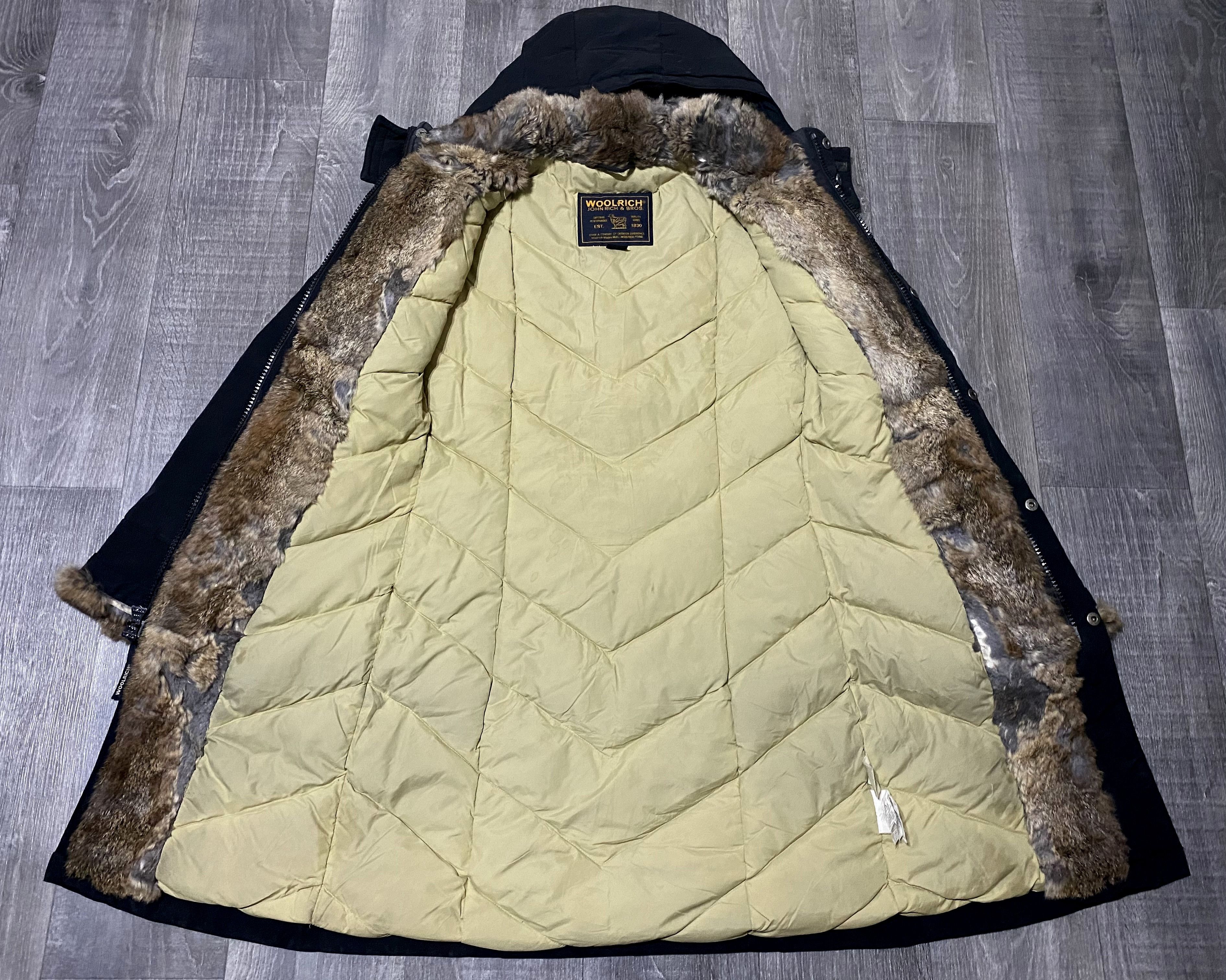 Woolrich Woolen Mills Women's Woolrich Luxury Boulder Fur Black Parka Jacket Size XS / US 0-2 / IT 36-38 - 4 Thumbnail