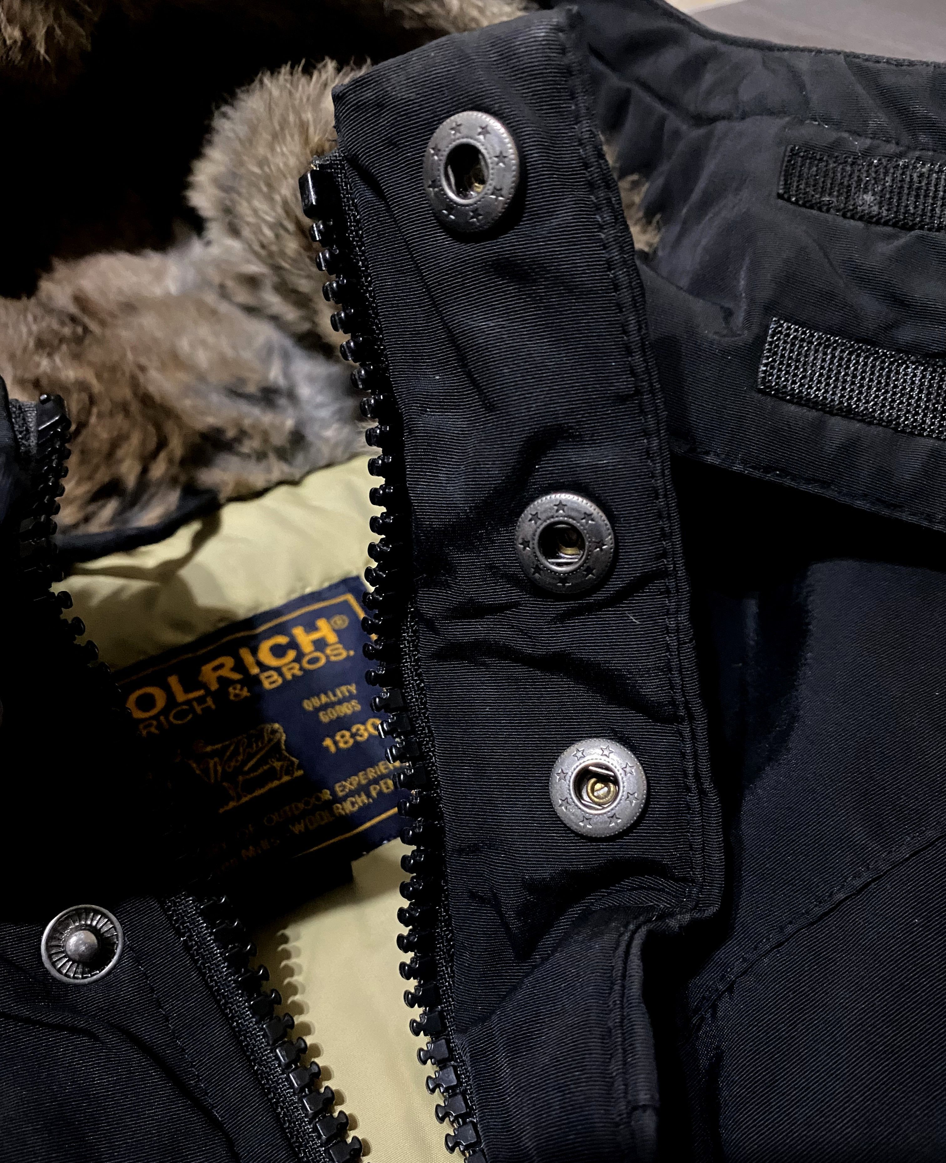 Woolrich Woolen Mills Women's Woolrich Luxury Boulder Fur Black Parka Jacket Size XS / US 0-2 / IT 36-38 - 8 Thumbnail