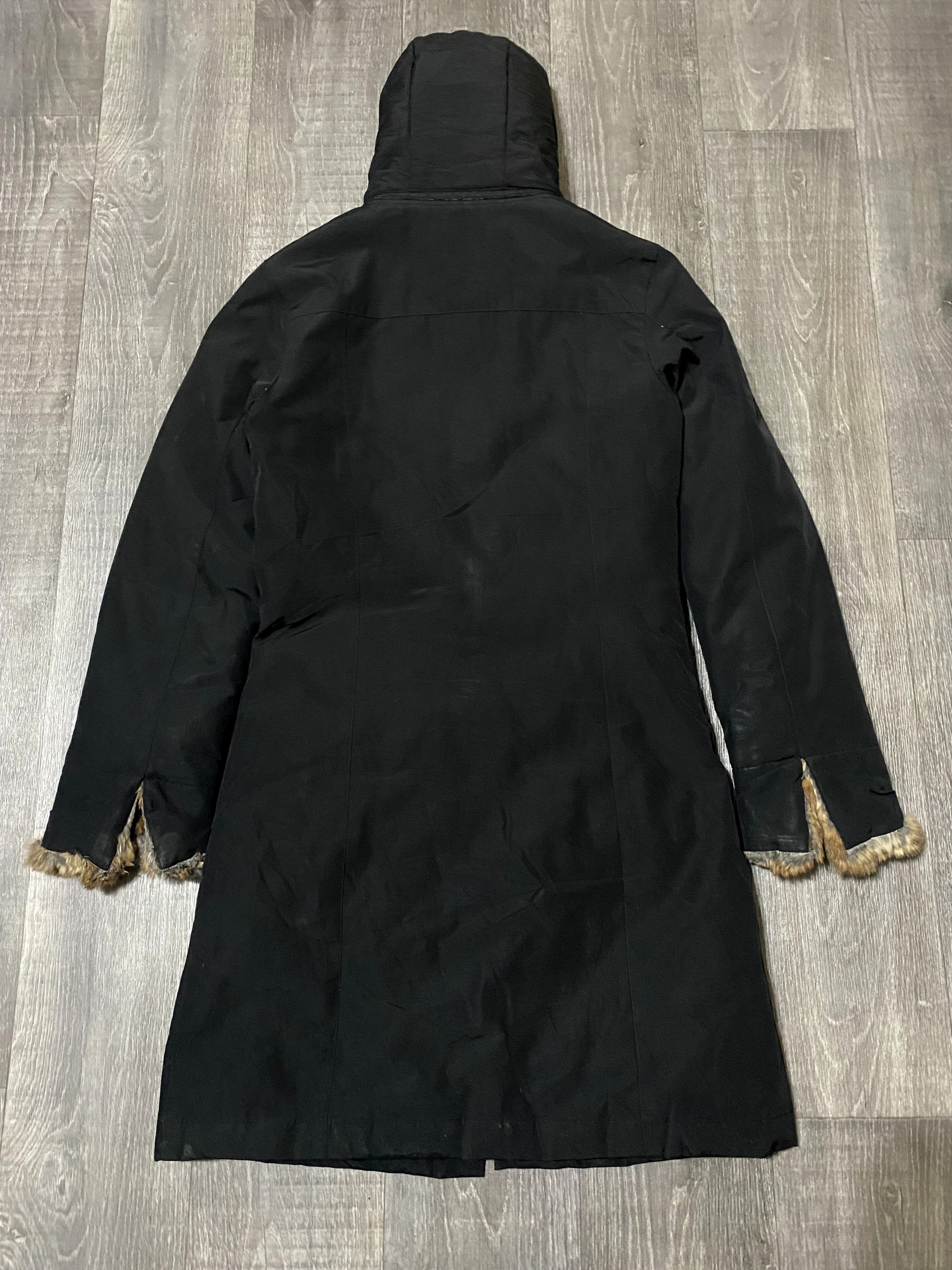 Woolrich Woolen Mills Women's Woolrich Luxury Boulder Fur Black Parka Jacket Size XS / US 0-2 / IT 36-38 - 5 Thumbnail
