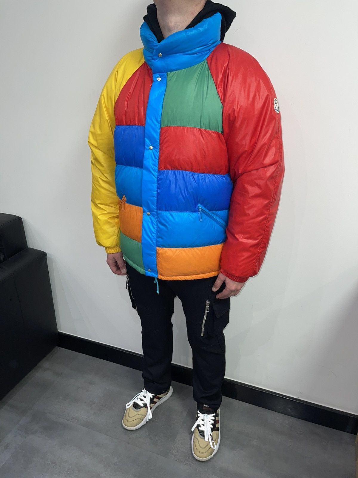 Moncler Vintage Moncler Colorblock Multicolor Puffer Down Jacket Grailed