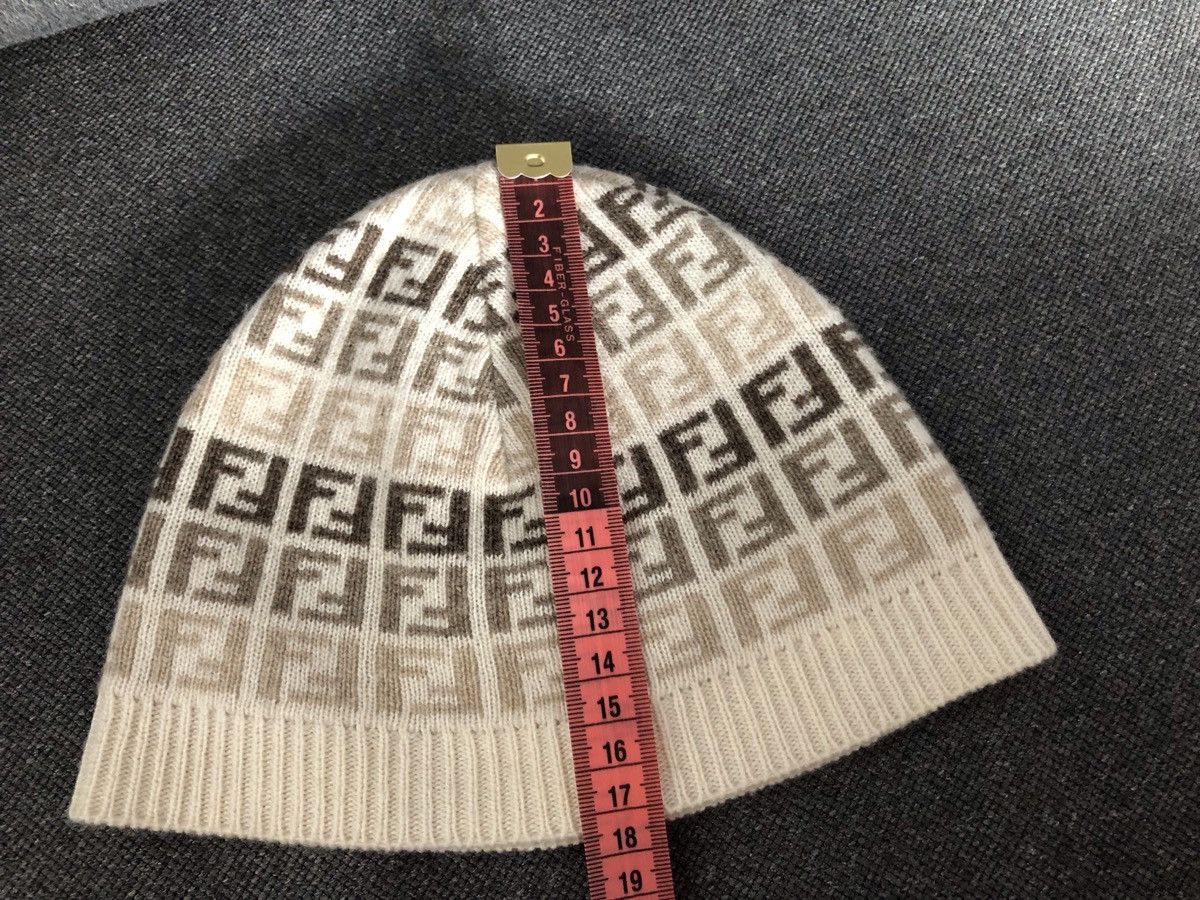 Fendi × Vintage FENDI WOOL 100% Authentic ❗️Small Zicca Monogram Hat Beanie Size ONE SIZE - 4 Thumbnail
