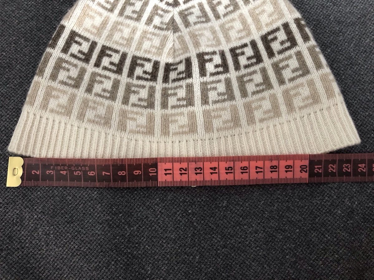 Fendi × Vintage FENDI WOOL 100% Authentic ❗️Small Zicca Monogram Hat Beanie Size ONE SIZE - 3 Thumbnail
