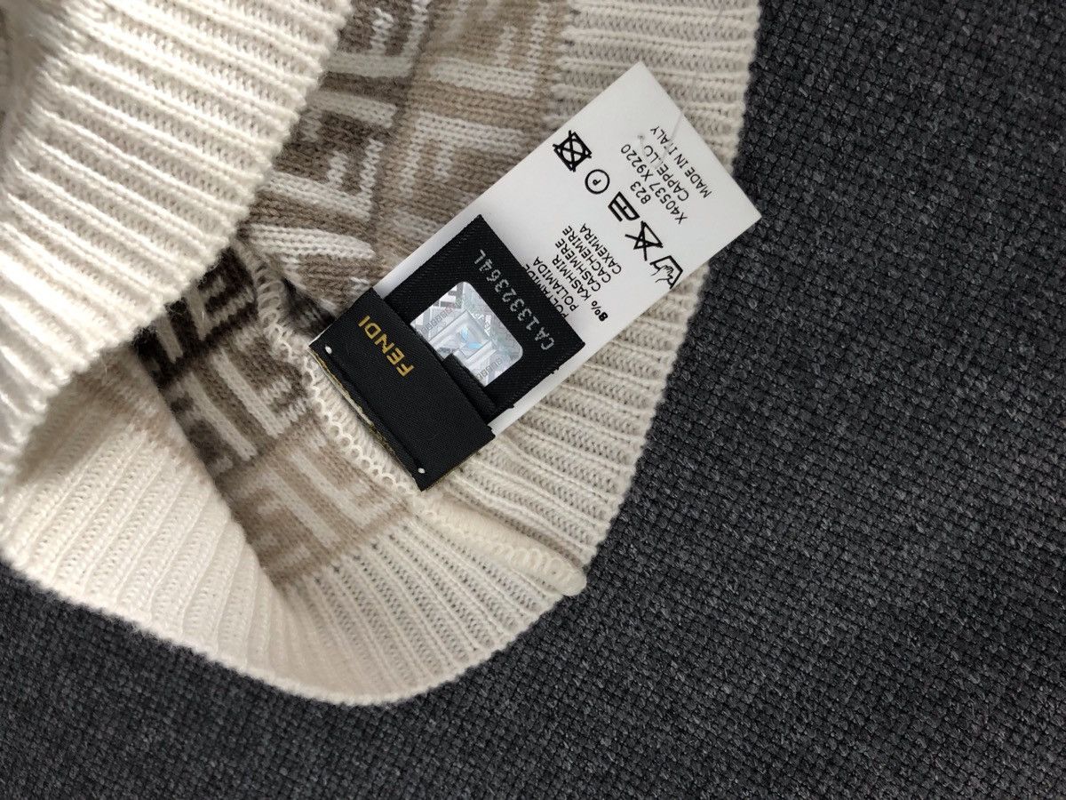 Fendi × Vintage FENDI WOOL 100% Authentic ❗️Small Zicca Monogram Hat Beanie Size ONE SIZE - 2 Thumbnail