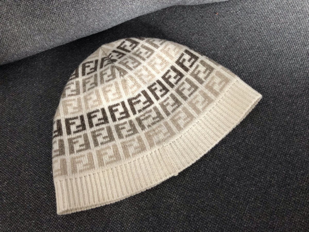 Fendi × Vintage FENDI WOOL 100% Authentic ❗️Small Zicca Monogram Hat Beanie Size ONE SIZE - 1 Thumbnail