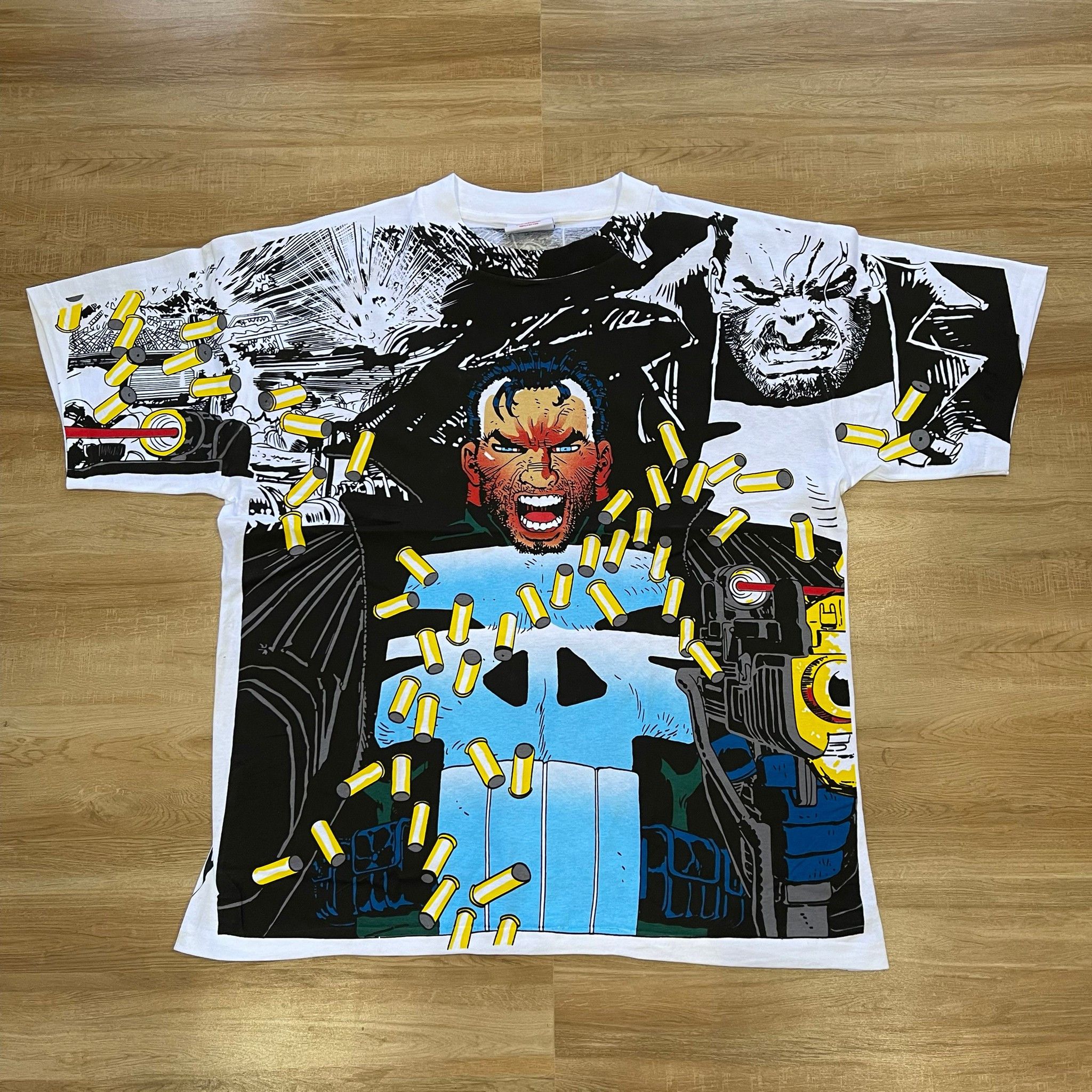 Marvel Comics Punisher AOP T-shirt size L | Grailed