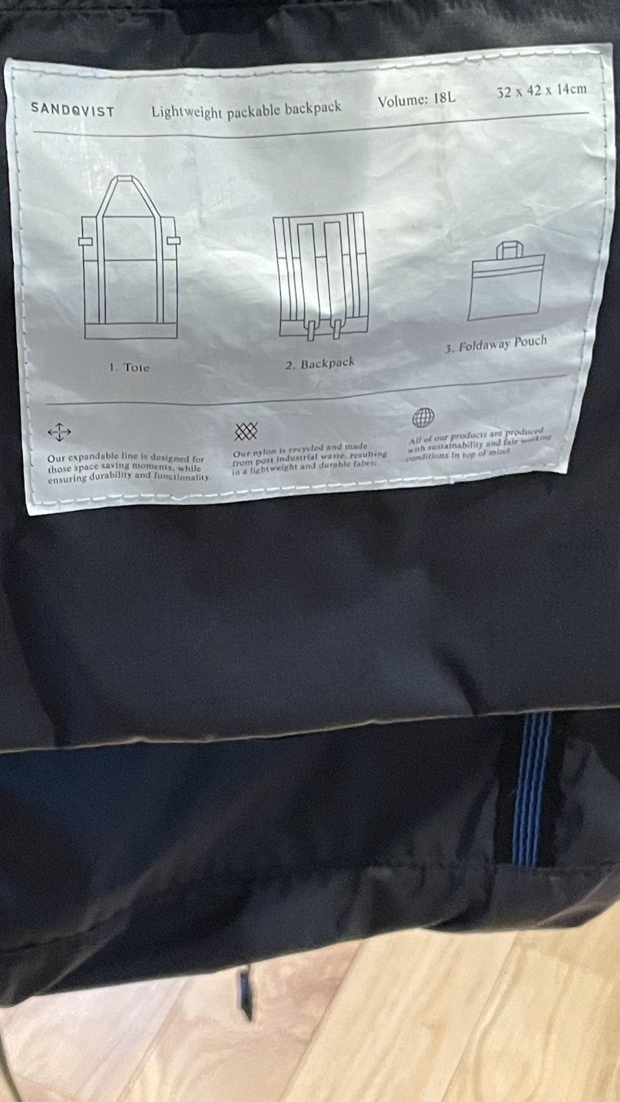 SANDQVIST tote / backpack combo Size ONE SIZE - 6 Thumbnail