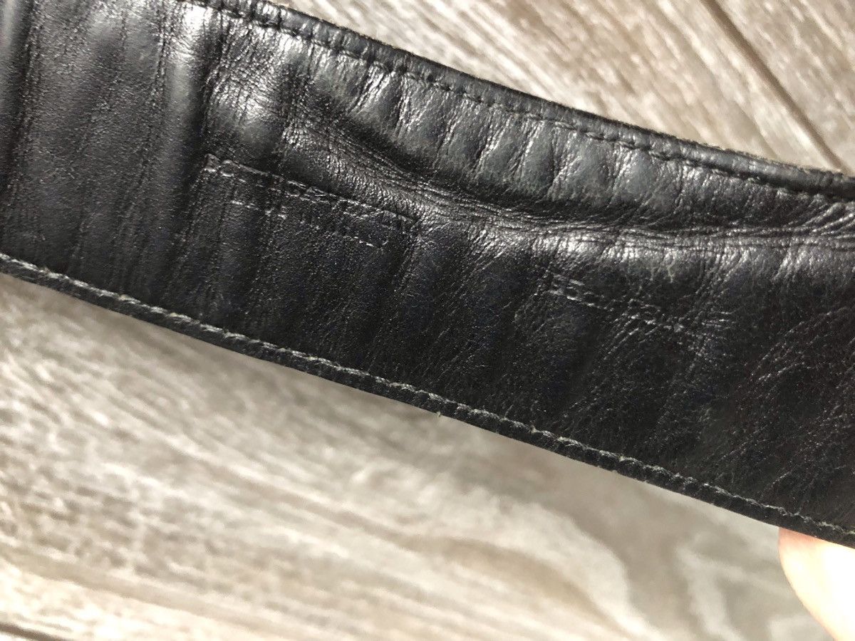 Bottega Veneta × Vintage Vintage Bottega Veneta Leather Black Belt Size 95/38 Size ONE SIZE - 4 Thumbnail