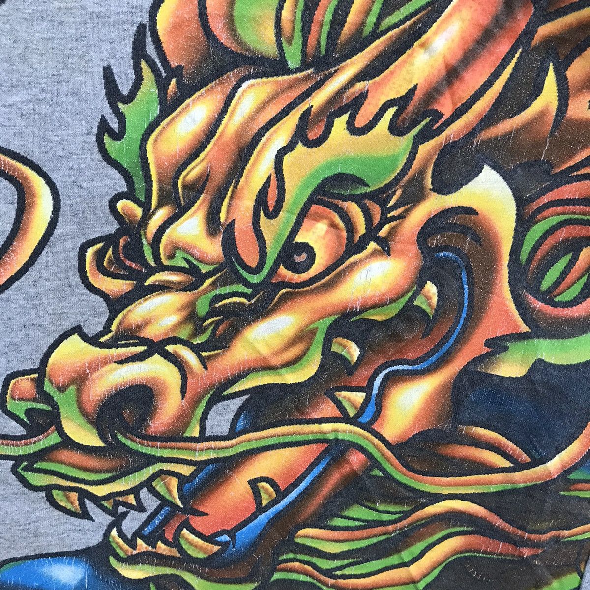 JNCO Jnco Dragon Full Print T Shirt Size US XL / EU 56 / 4 - 4 Thumbnail
