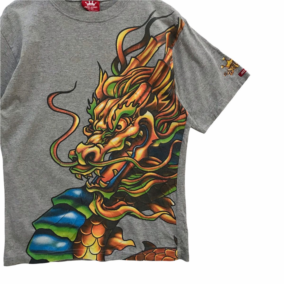 JNCO Jnco Dragon Full Print T Shirt Size US XL / EU 56 / 4 - 2 Thumbnail