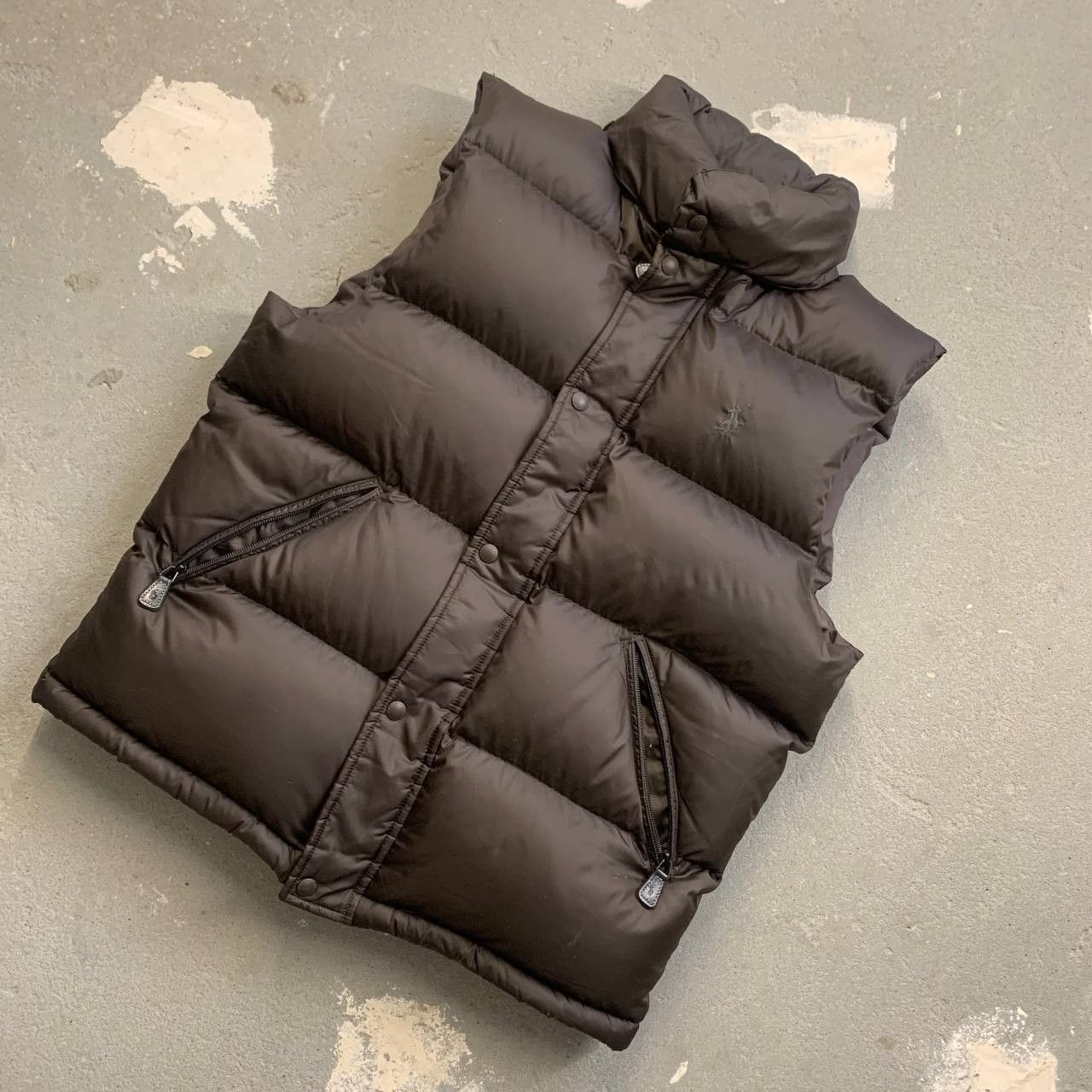 Polo Ralph Lauren Polo Ralph Lauren Vintage Brown Puffer Vest Size US M / EU 48-50 / 2 - 2 Thumbnail