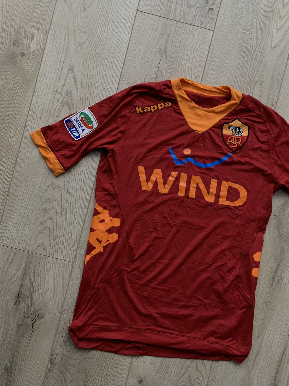Kappa Kappa FC Roma wind vintage soccer jersey Size US S / EU 44-46 / 1 - 2 Thumbnail