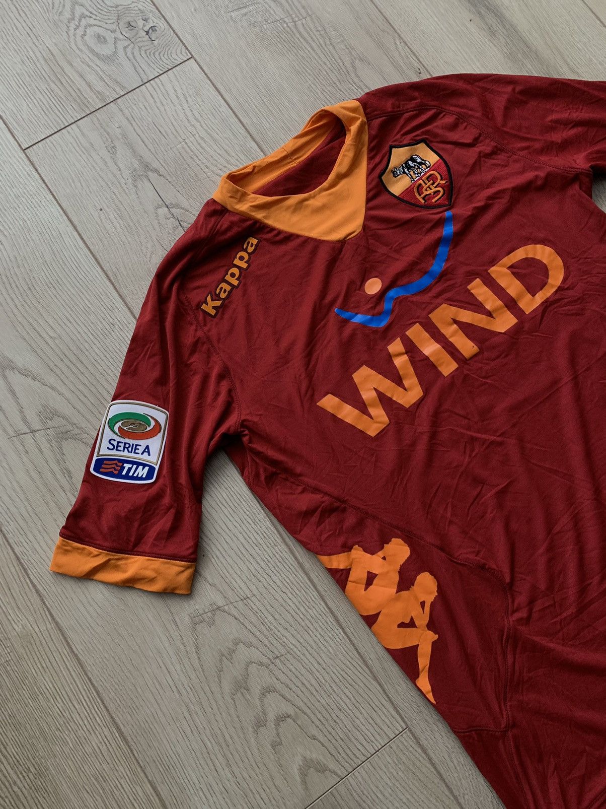Kappa Kappa FC Roma wind vintage soccer jersey Size US S / EU 44-46 / 1 - 3 Thumbnail