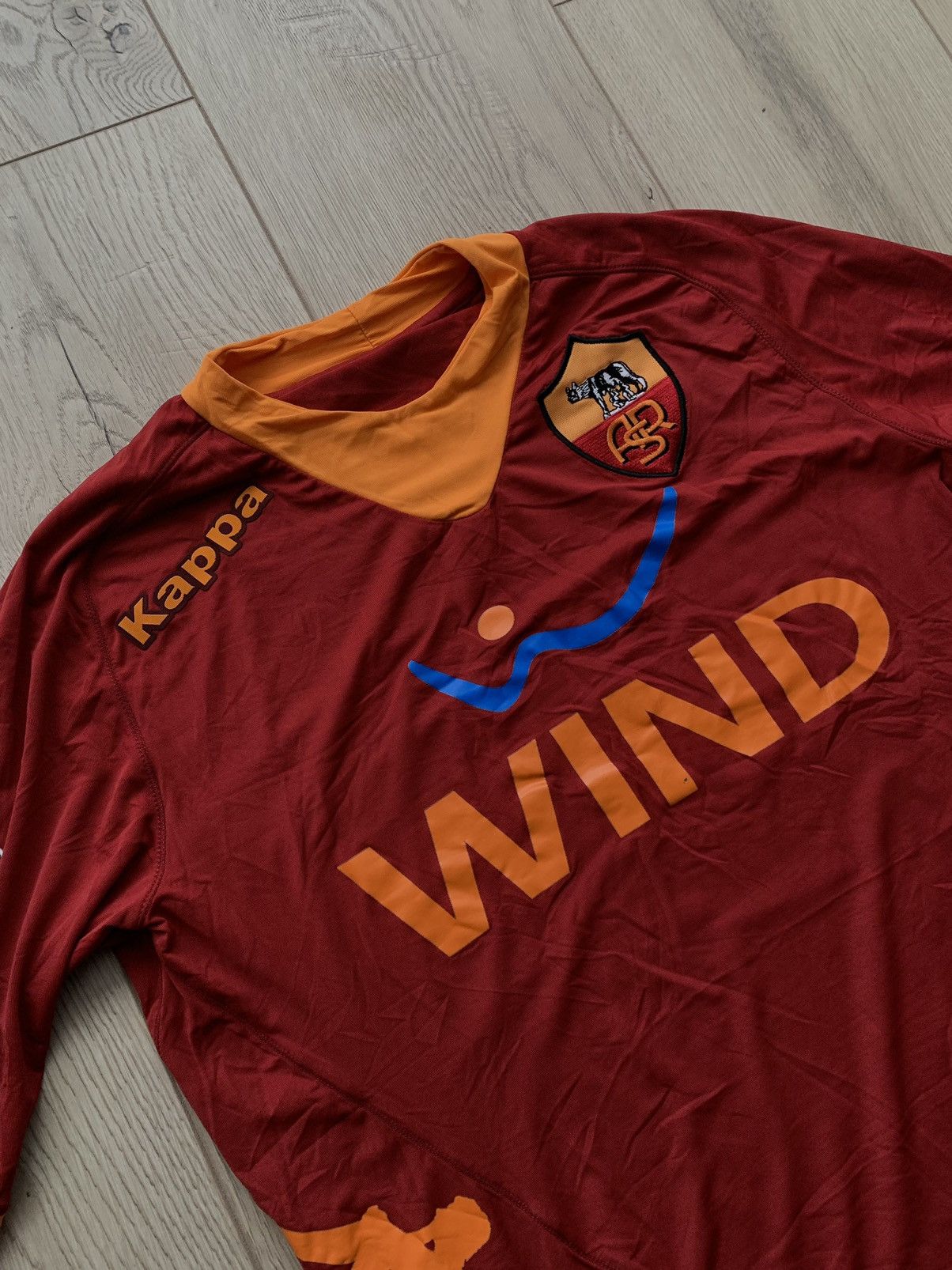 Kappa Kappa FC Roma wind vintage soccer jersey Size US S / EU 44-46 / 1 - 5 Thumbnail