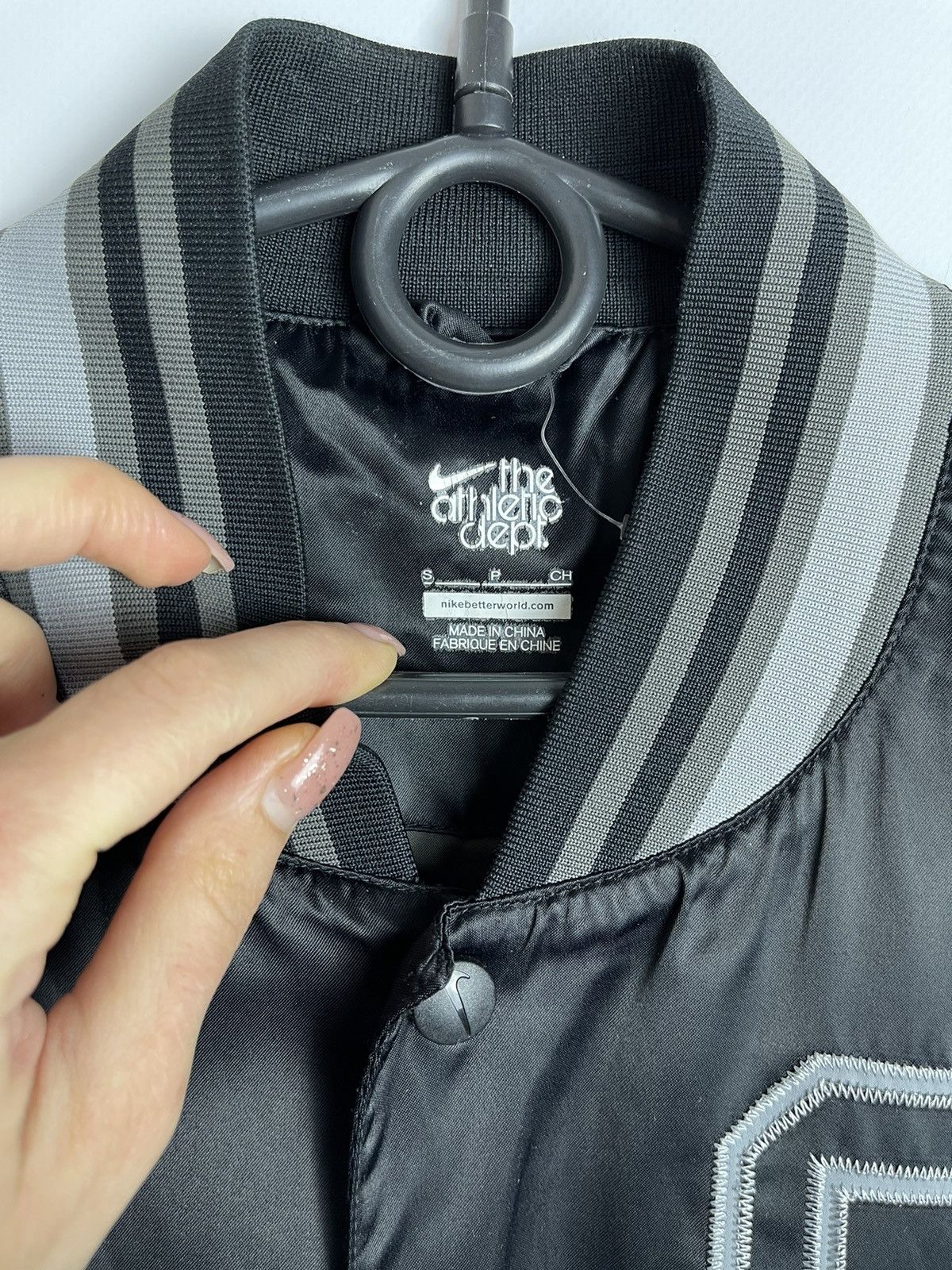 Nike vintage bomber black Light jacket size S