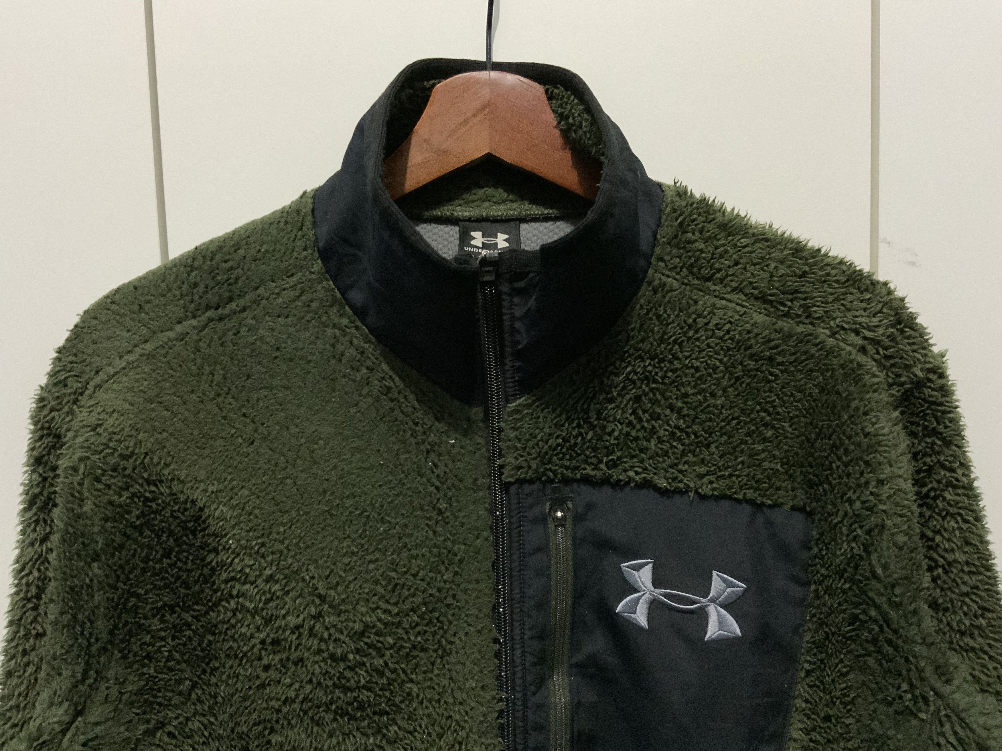 Under Armour Under Armour Mohair Fur Green Army Sweater Jacket Size US L / EU 52-54 / 3 - 3 Thumbnail