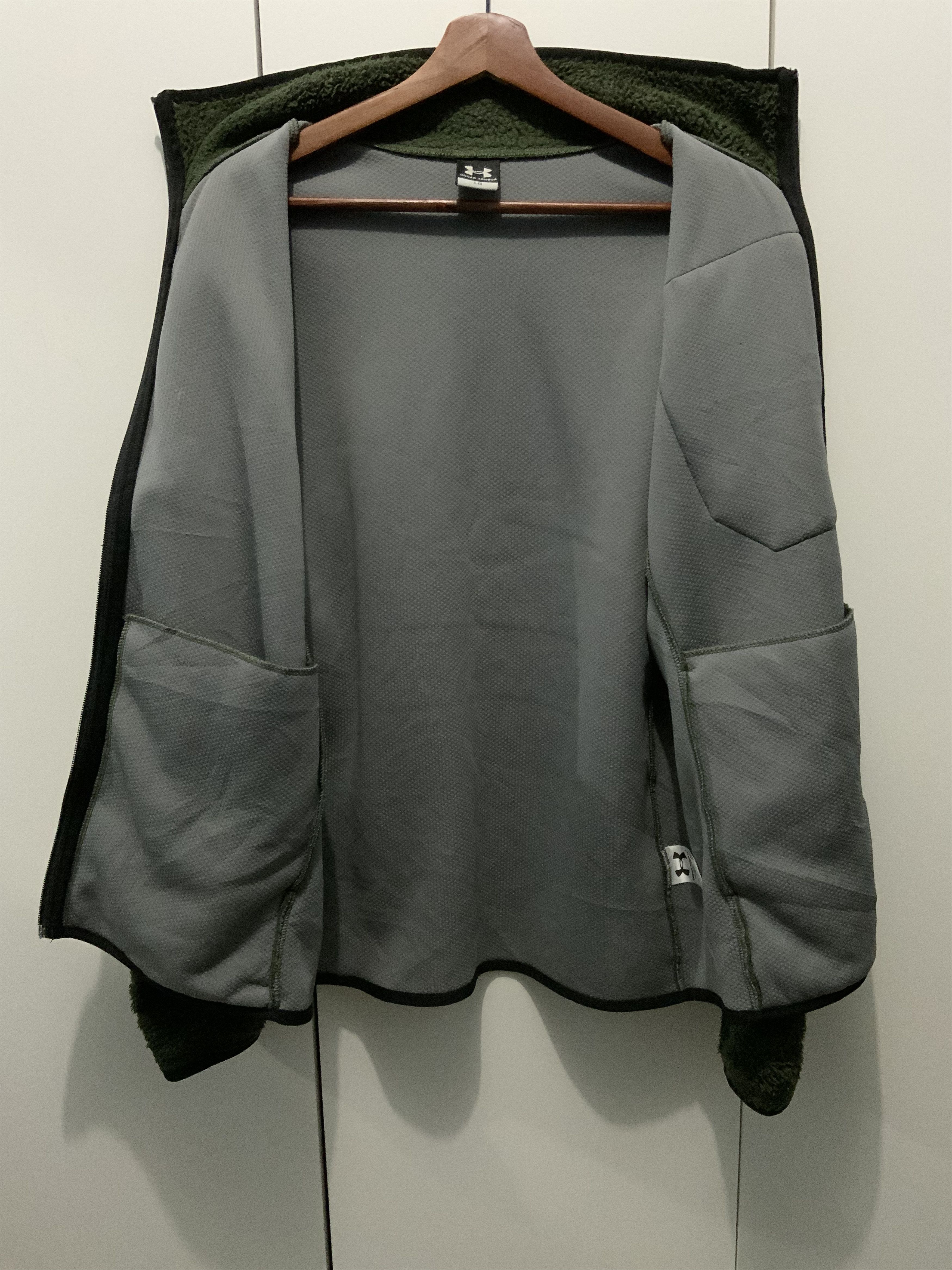 Under Armour Under Armour Mohair Fur Green Army Sweater Jacket Size US L / EU 52-54 / 3 - 10 Thumbnail
