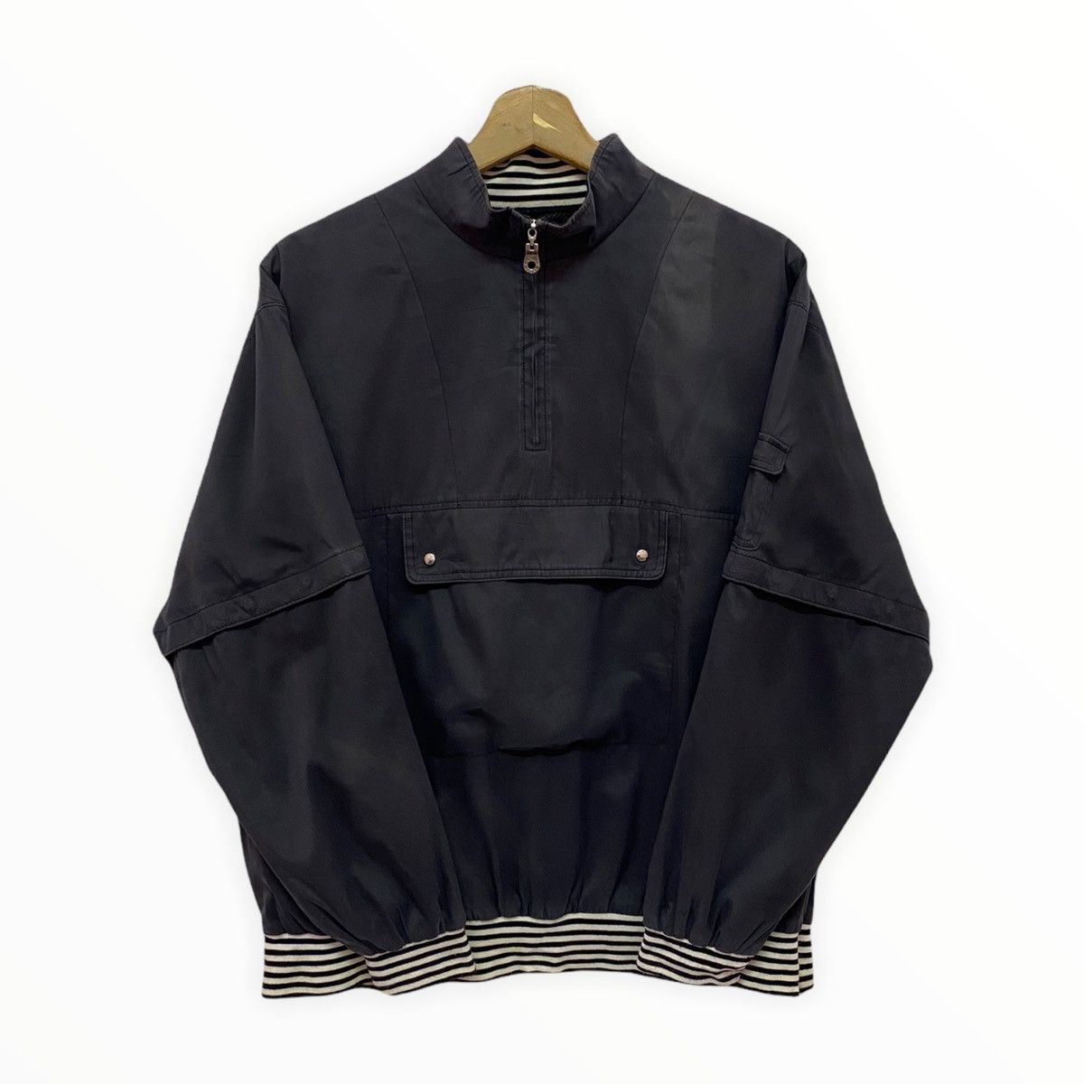 Designer × Lanvin LANVIN SPORT SINGLE POCKET COMBAT HALF ZIPPER JACKET Size US M / EU 48-50 / 2 - 2 Thumbnail