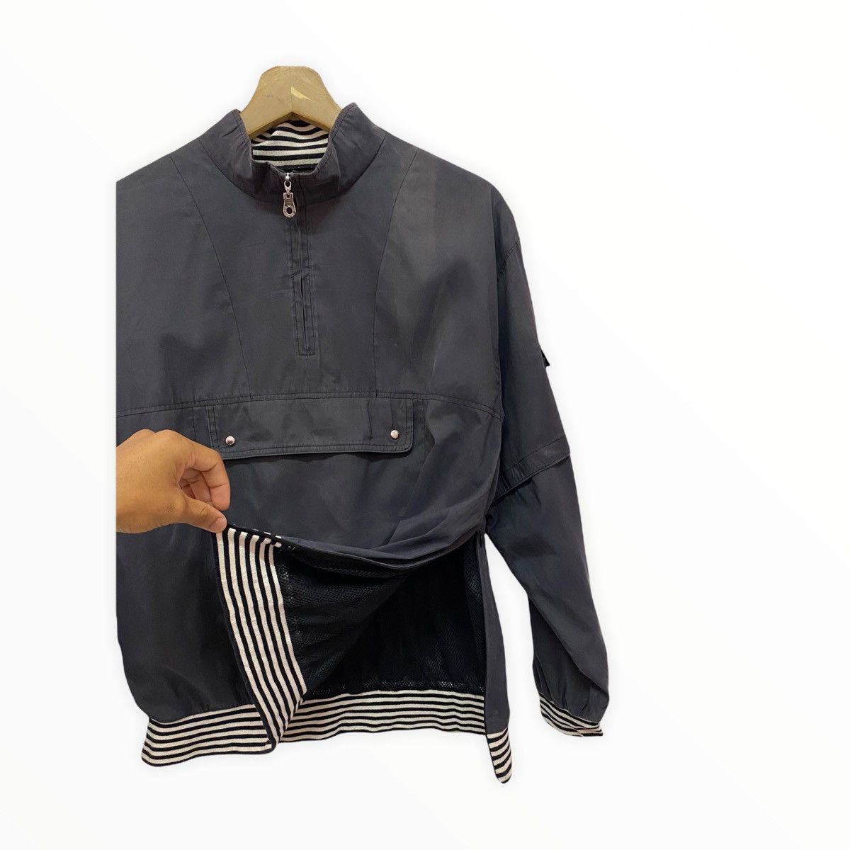 Designer × Lanvin LANVIN SPORT SINGLE POCKET COMBAT HALF ZIPPER JACKET Size US M / EU 48-50 / 2 - 4 Thumbnail