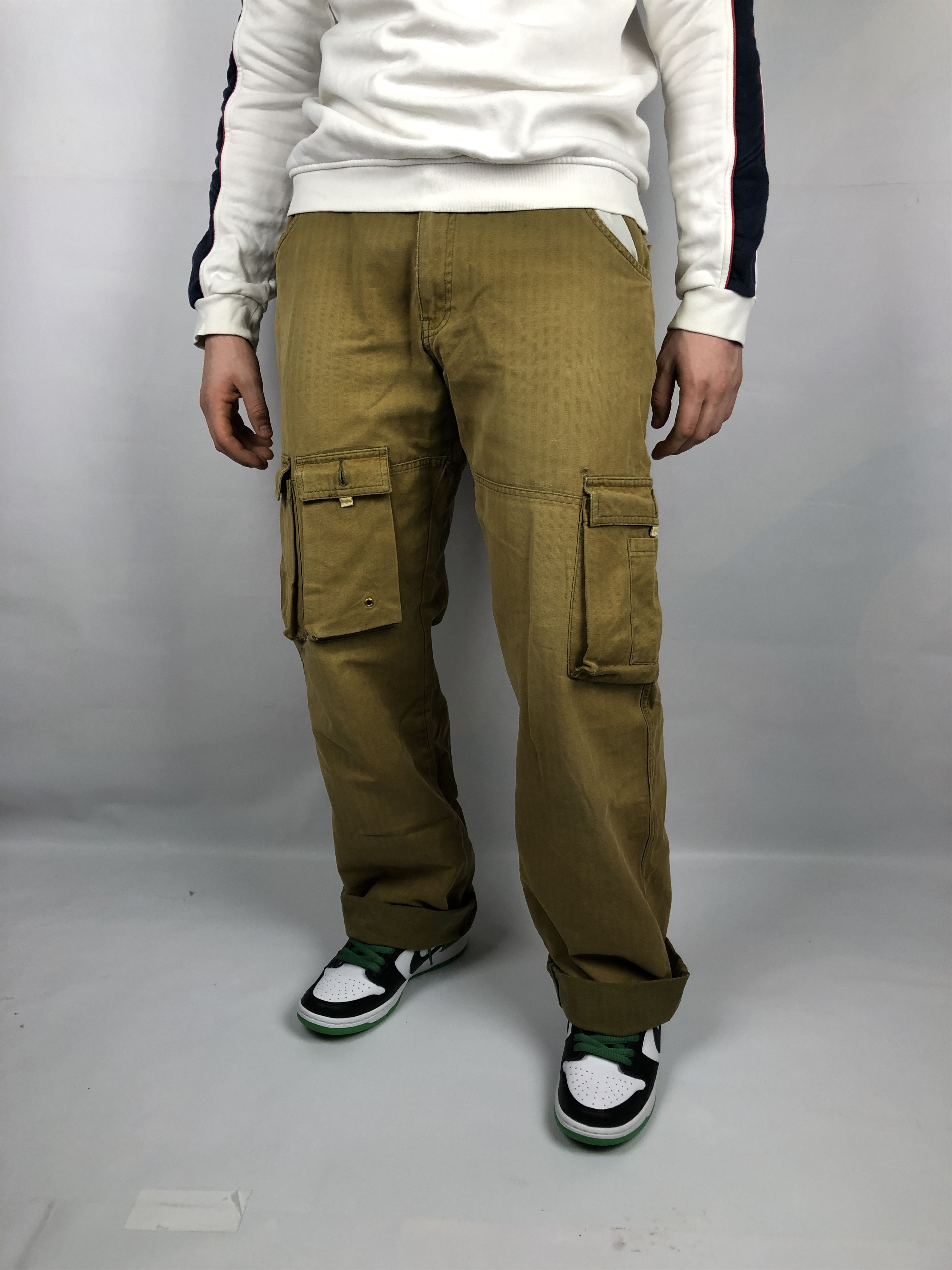 y2k archive levi's cargo pants goodフェード Levis y2k Cargo Pants Straight Loose Baggy Mens 32x32 | eBay