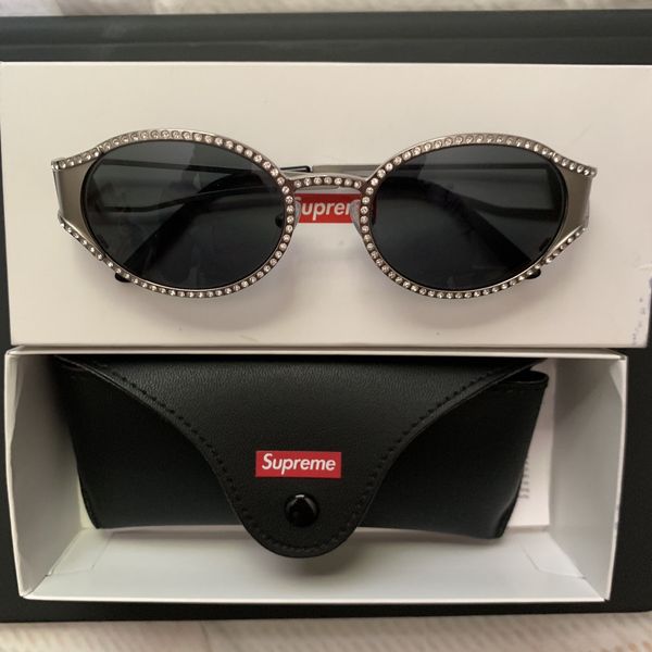 Louis Vuitton Supreme Collaboration Silver Logo Sunglasses Very Rare Sold  Out