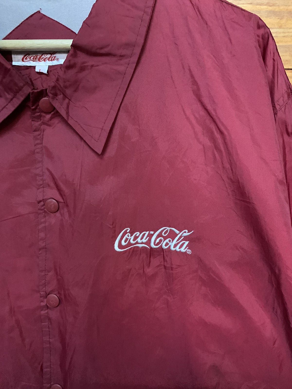 Coca Cola × Vintage Vintage Coca Cola Nylon Coach Jacket Size US L / EU 52-54 / 3 - 4 Thumbnail