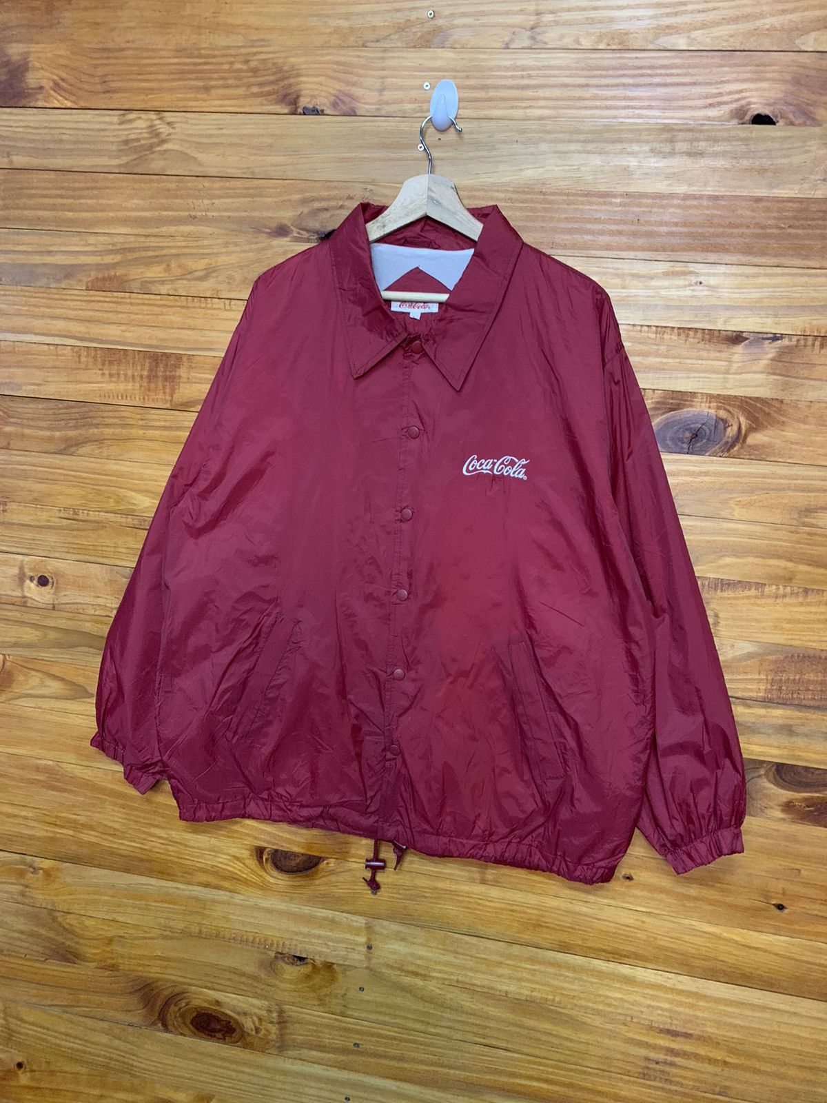 Coca Cola × Vintage Vintage Coca Cola Nylon Coach Jacket Size US L / EU 52-54 / 3 - 3 Thumbnail