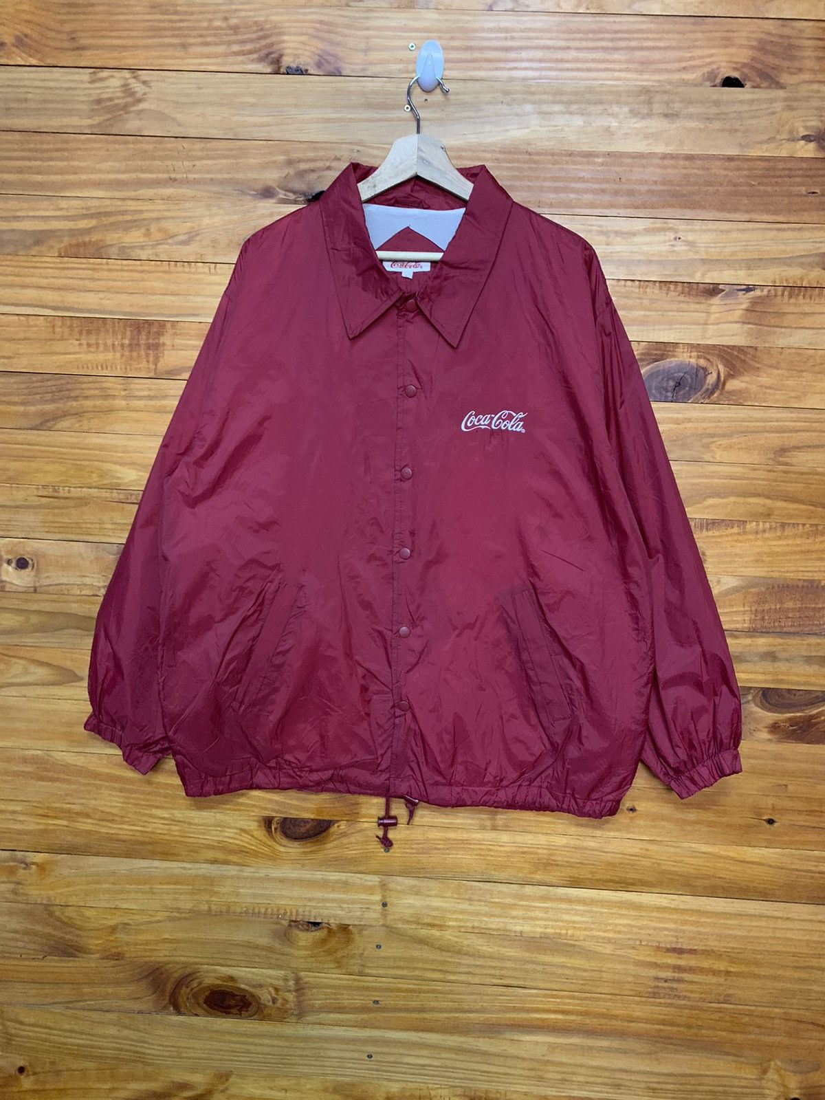 Coca Cola × Vintage Vintage Coca Cola Nylon Coach Jacket Size US L / EU 52-54 / 3 - 1 Thumbnail