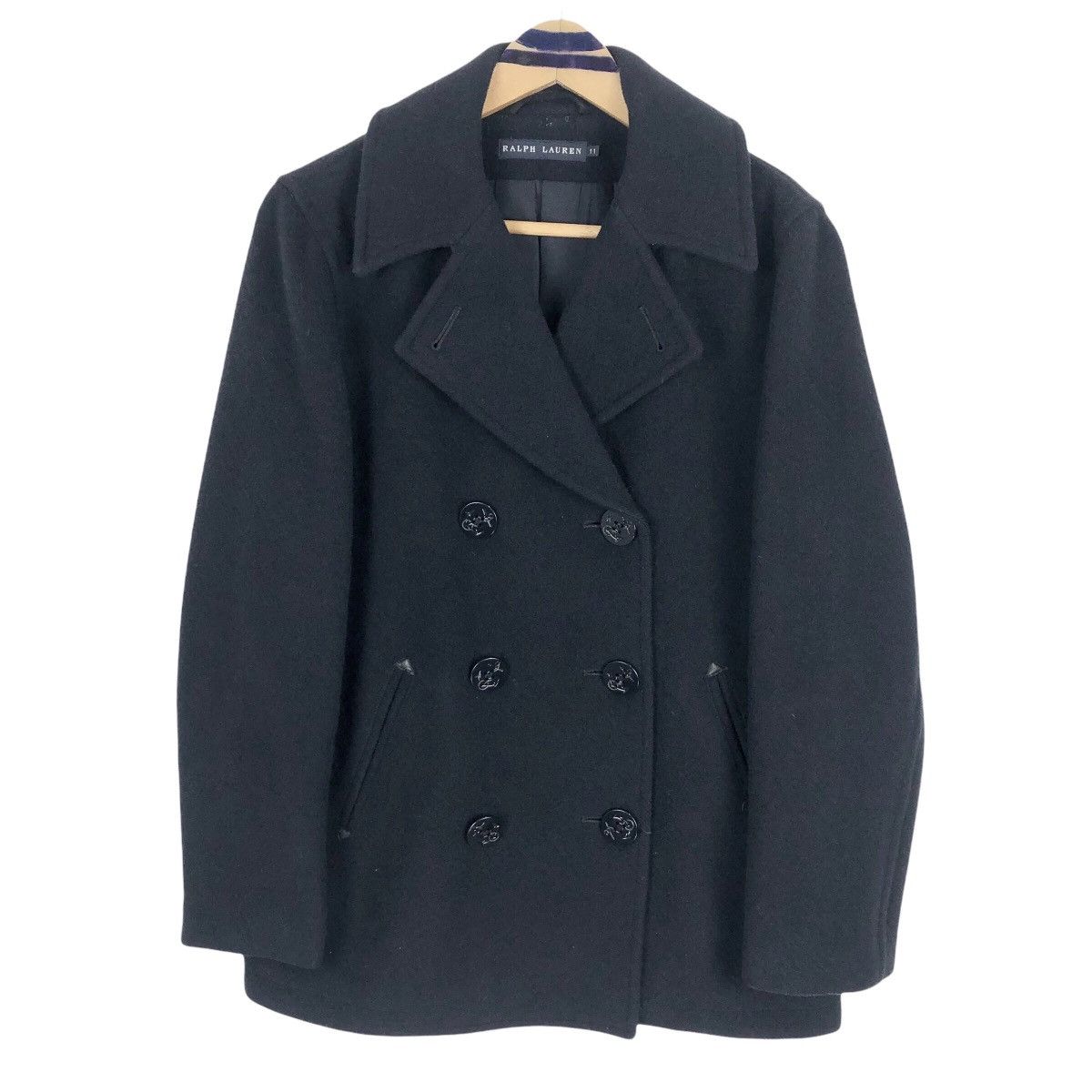 Ralph Lauren × Vintage Vintage Ralph Lauren Wool Peacoat Double Breasted Size US M / EU 48-50 / 2 - 1 Thumbnail