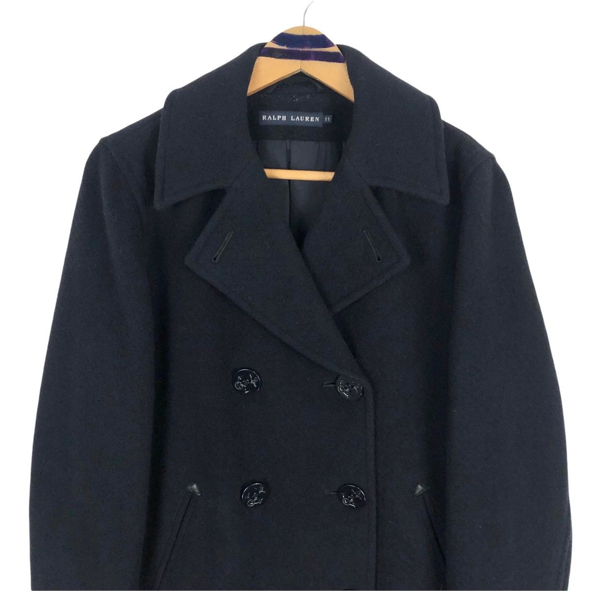 Ralph Lauren × Vintage Vintage Ralph Lauren Wool Peacoat Double Breasted Size US M / EU 48-50 / 2 - 3 Thumbnail