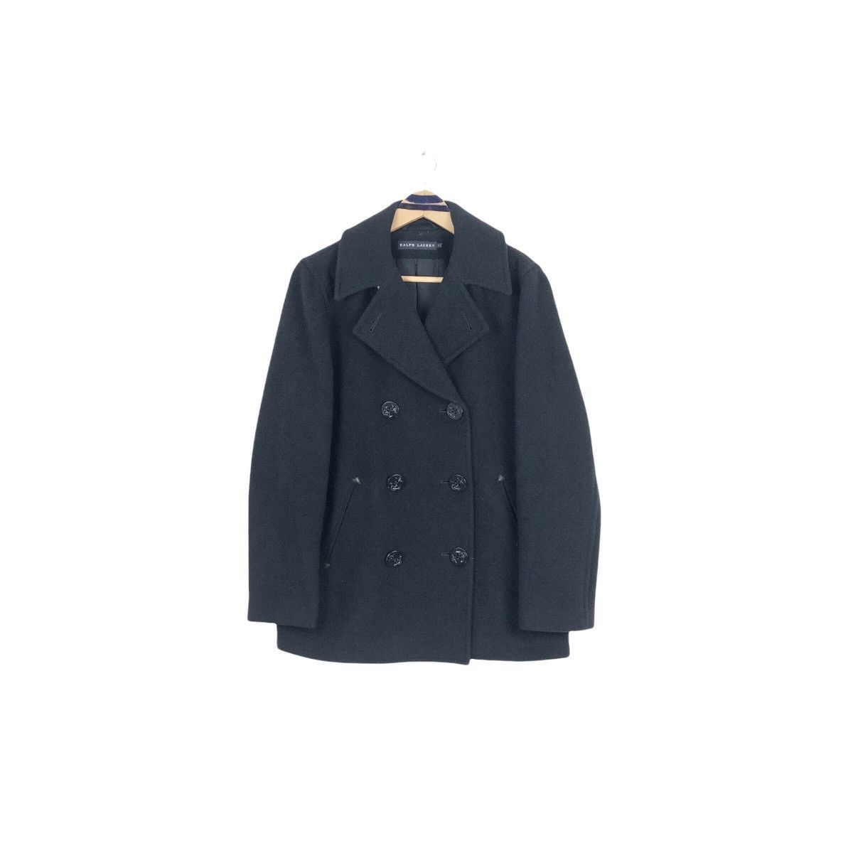 Ralph Lauren × Vintage Vintage Ralph Lauren Wool Peacoat Double Breasted Size US M / EU 48-50 / 2 - 2 Thumbnail