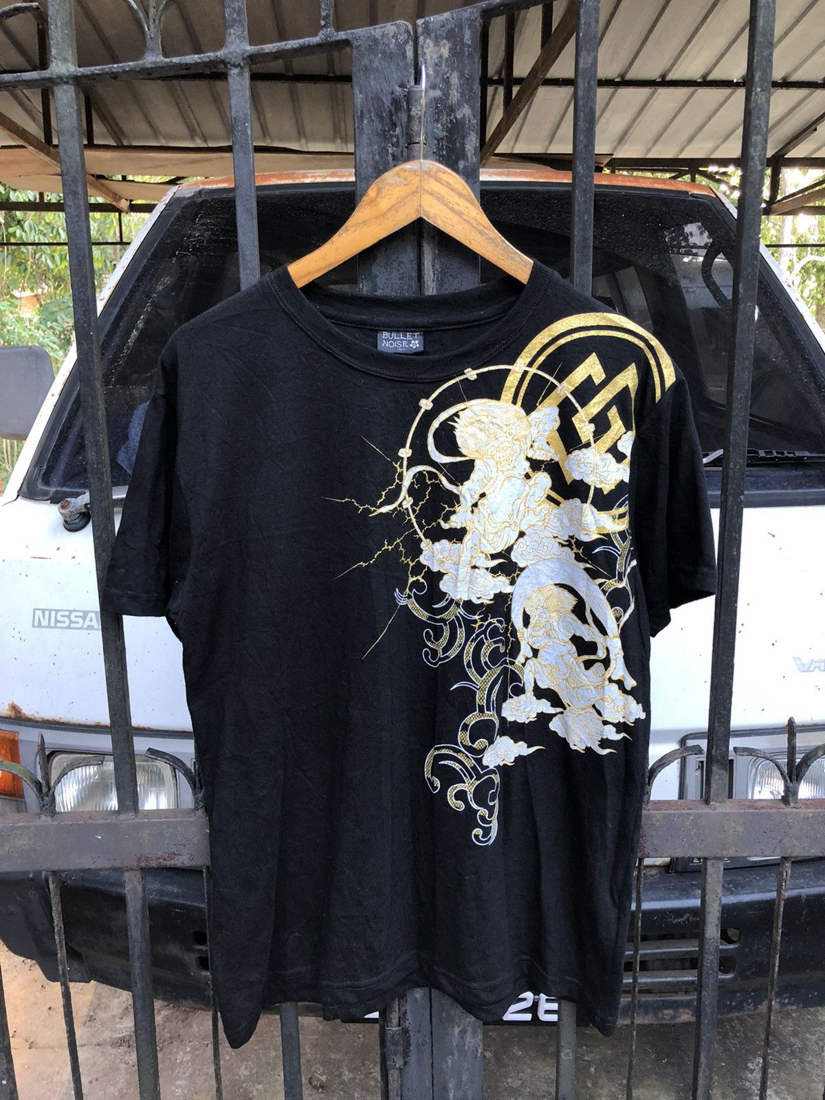 Japanese Brand Bullet Noise Sukajan TShirt Size US M / EU 48-50 / 2 - 2 Thumbnail