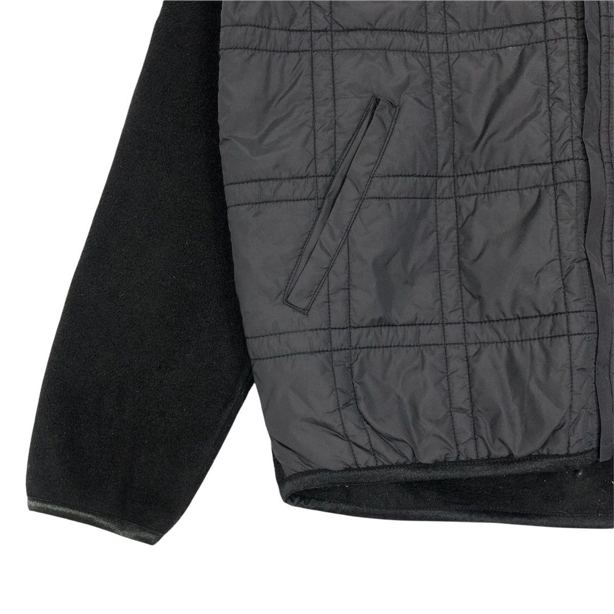 DKNY Vintage DKNY Active Quilted Fleece Sweater Zip Up Designer Size US L / EU 52-54 / 3 - 3 Thumbnail