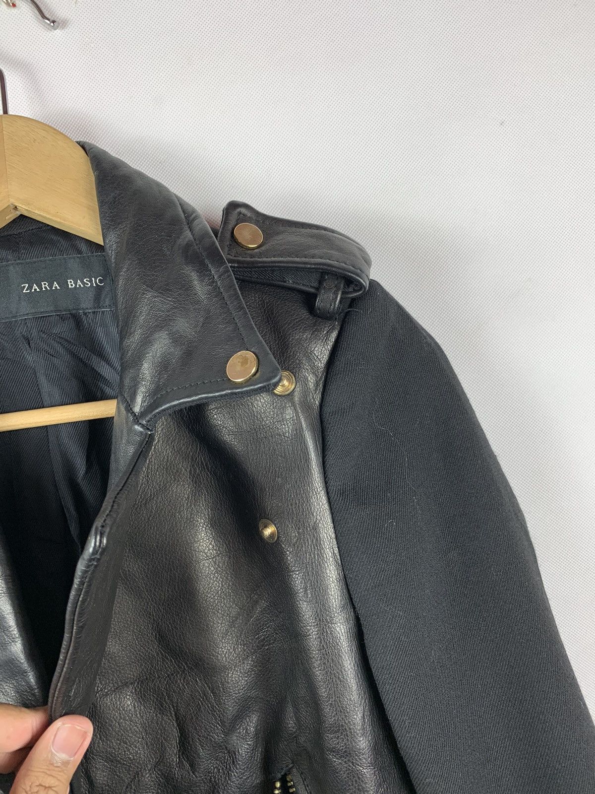 Zara Zara Leather Wool Punk Design Jacket Size US S / EU 44-46 / 1 - 7 Thumbnail