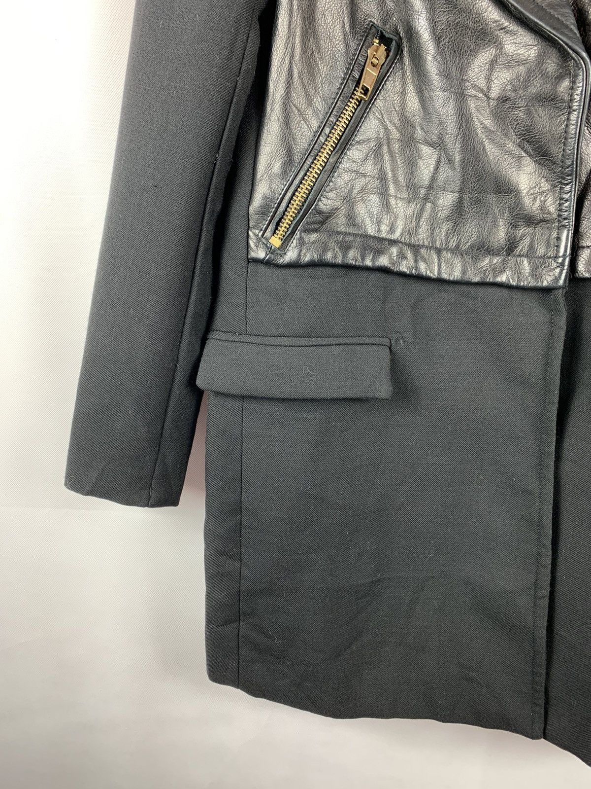 Zara Zara Leather Wool Punk Design Jacket Size US S / EU 44-46 / 1 - 6 Thumbnail
