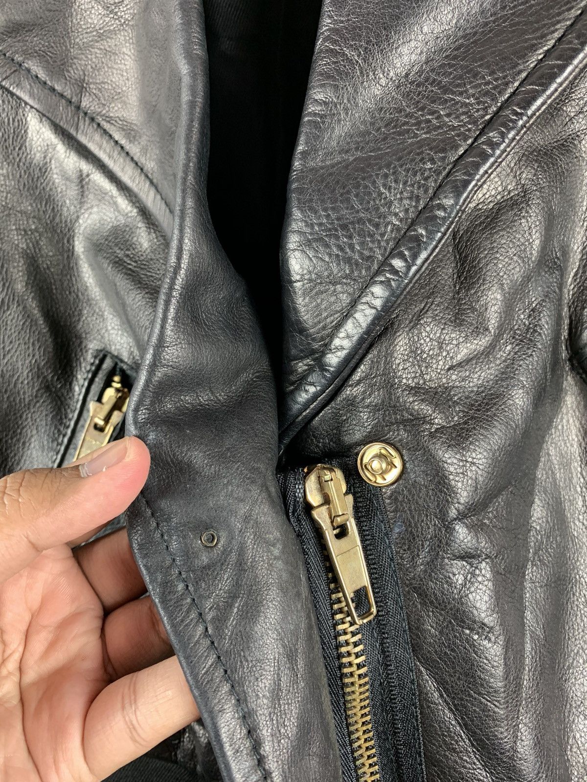 Zara Zara Leather Wool Punk Design Jacket Size US S / EU 44-46 / 1 - 9 Thumbnail