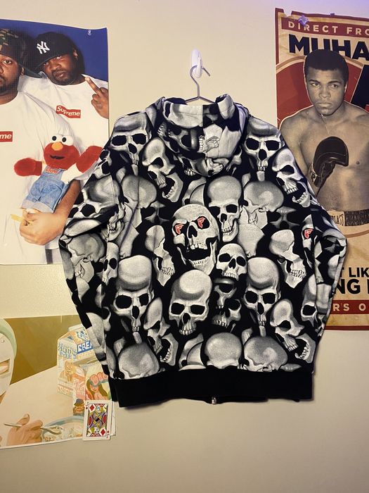 Famous stars and straps best sale skull hoodie