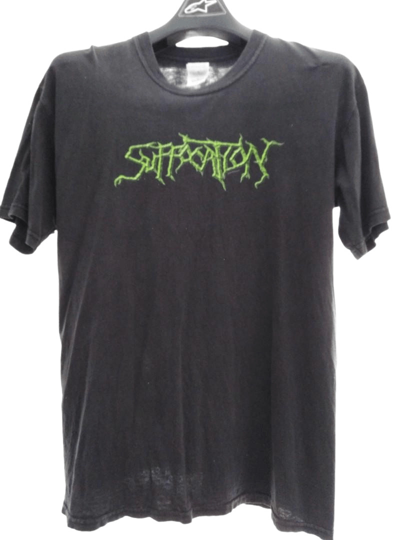 Pre-owned Band Tees X Vintage Suffocation American Death Metal 2004 Shirt In Black