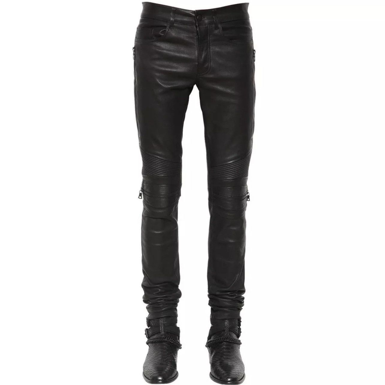 Amiri Amiri Leather MX2 Biker Pants Grailed