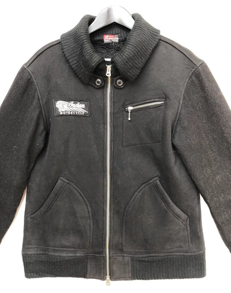 Indian Motorcycle Indian Motorcycle By ToyoEnterprise Wool Sleeve Heavy Jacket Size US L / EU 52-54 / 3 - 3 Thumbnail