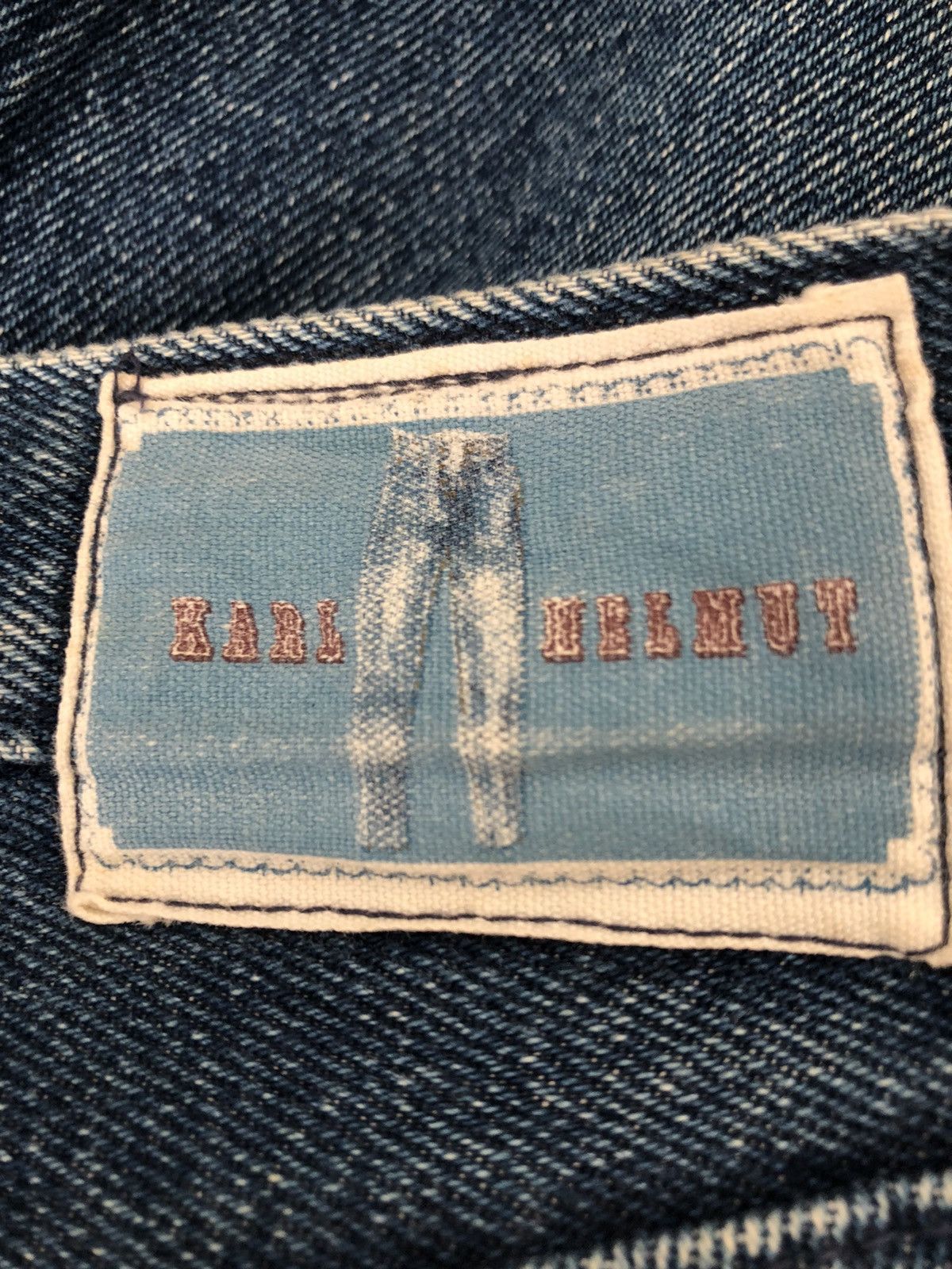 Karl Helmut Vintage 90s Karl Helmut Japan Embroidery Denim Blue Jeans Size US 30 / EU 46 - 23 Thumbnail