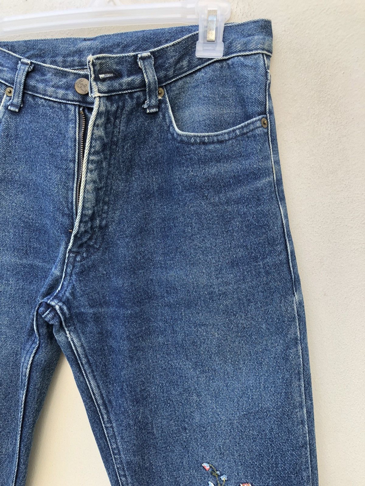 Karl Helmut Vintage 90s Karl Helmut Japan Embroidery Denim Blue Jeans Size US 30 / EU 46 - 11 Thumbnail