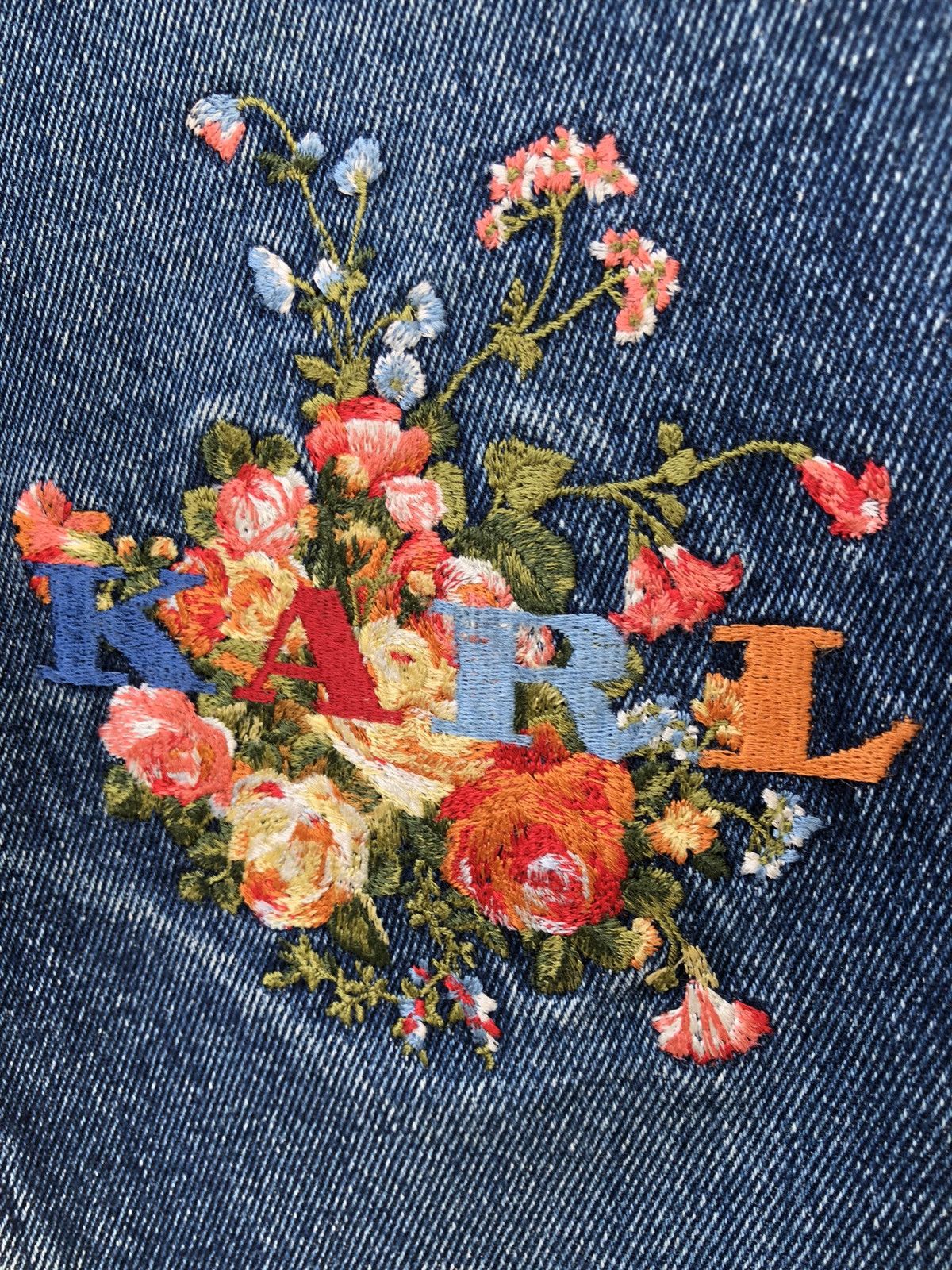 Karl Helmut Vintage 90s Karl Helmut Japan Embroidery Denim Blue Jeans Size US 30 / EU 46 - 13 Thumbnail