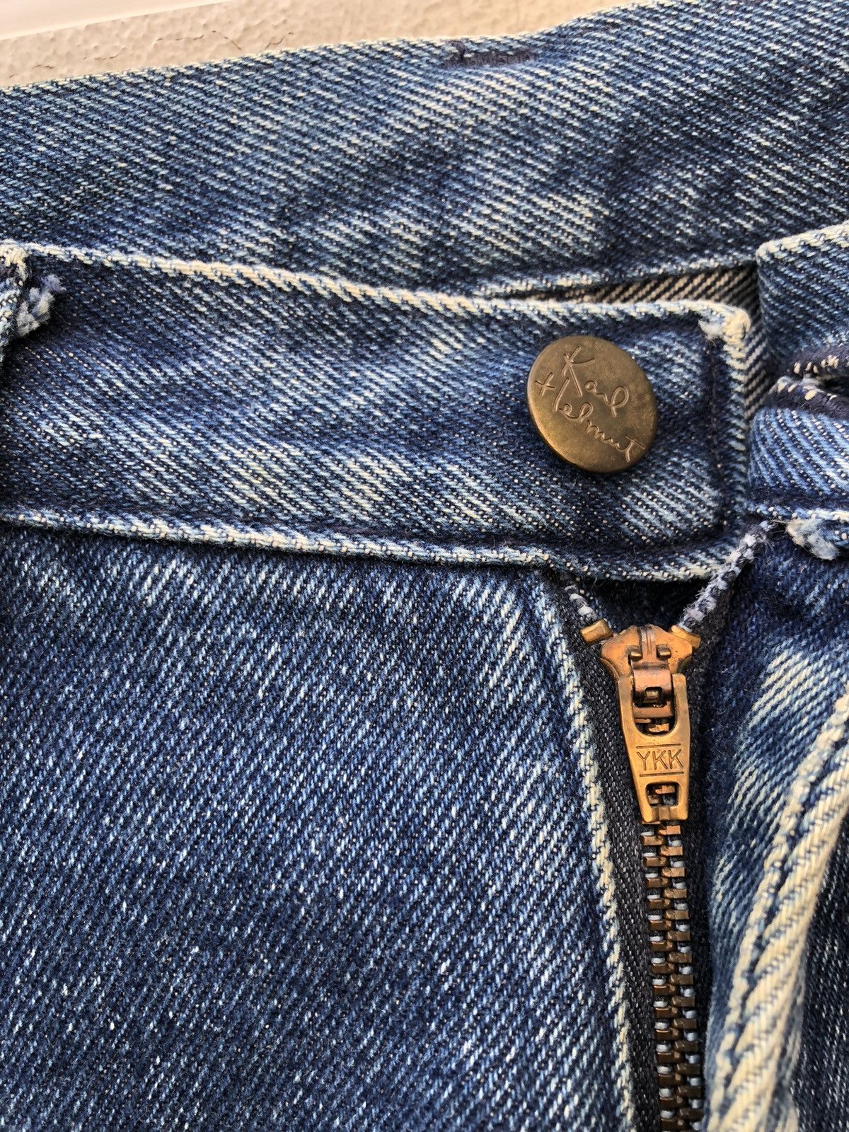Karl Helmut Vintage 90s Karl Helmut Japan Embroidery Denim Blue Jeans Size US 30 / EU 46 - 7 Thumbnail