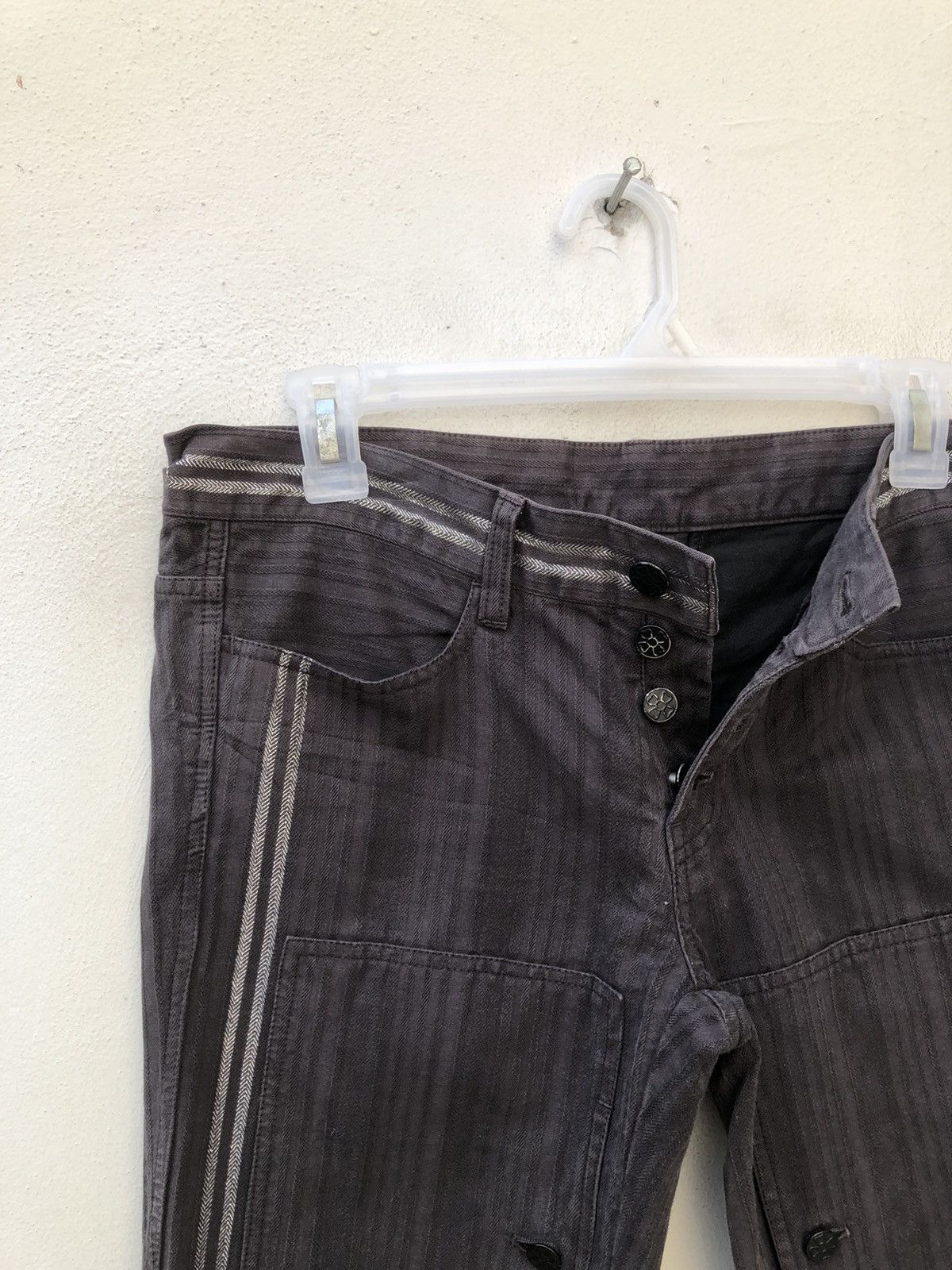 Vintage Vintage Ozone Rocks Japan Silver Lines HBT Six Pocket Pant Size US 30 / EU 46 - 7 Thumbnail