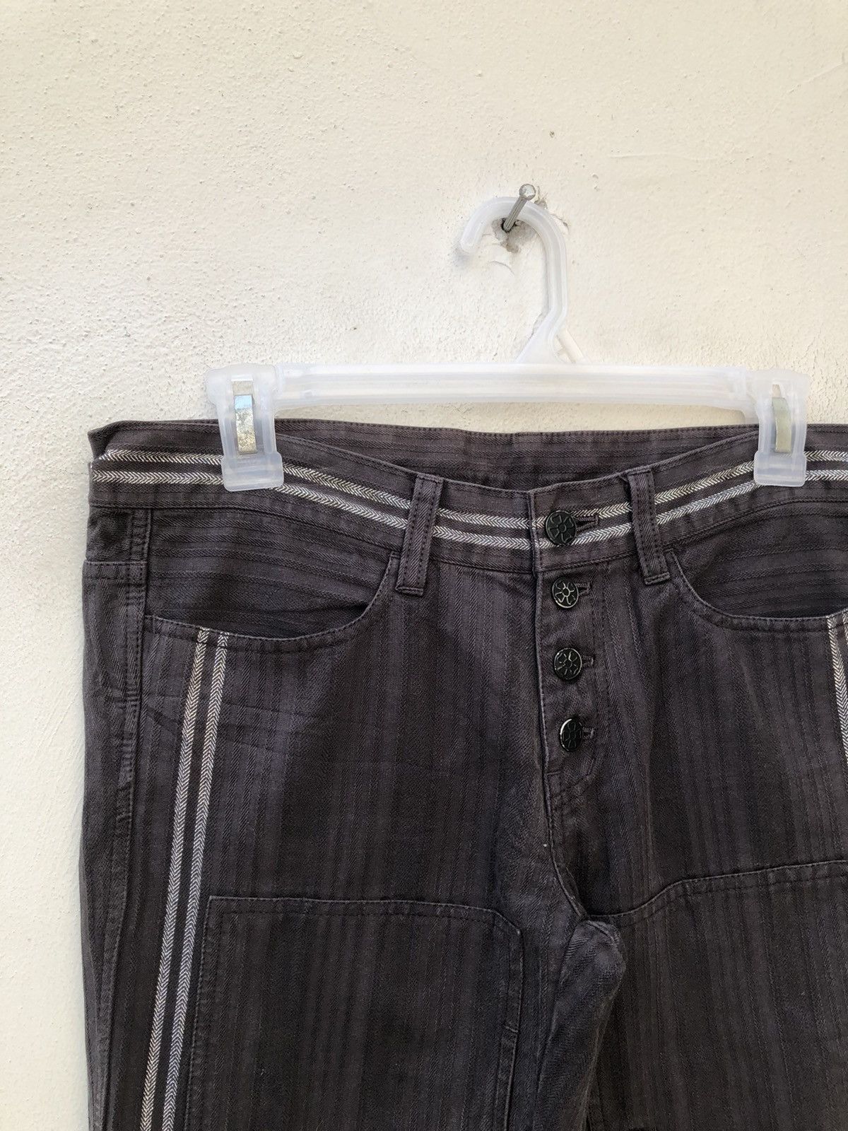 Vintage Vintage Ozone Rocks Japan Silver Lines HBT Six Pocket Pant Size US 30 / EU 46 - 6 Thumbnail